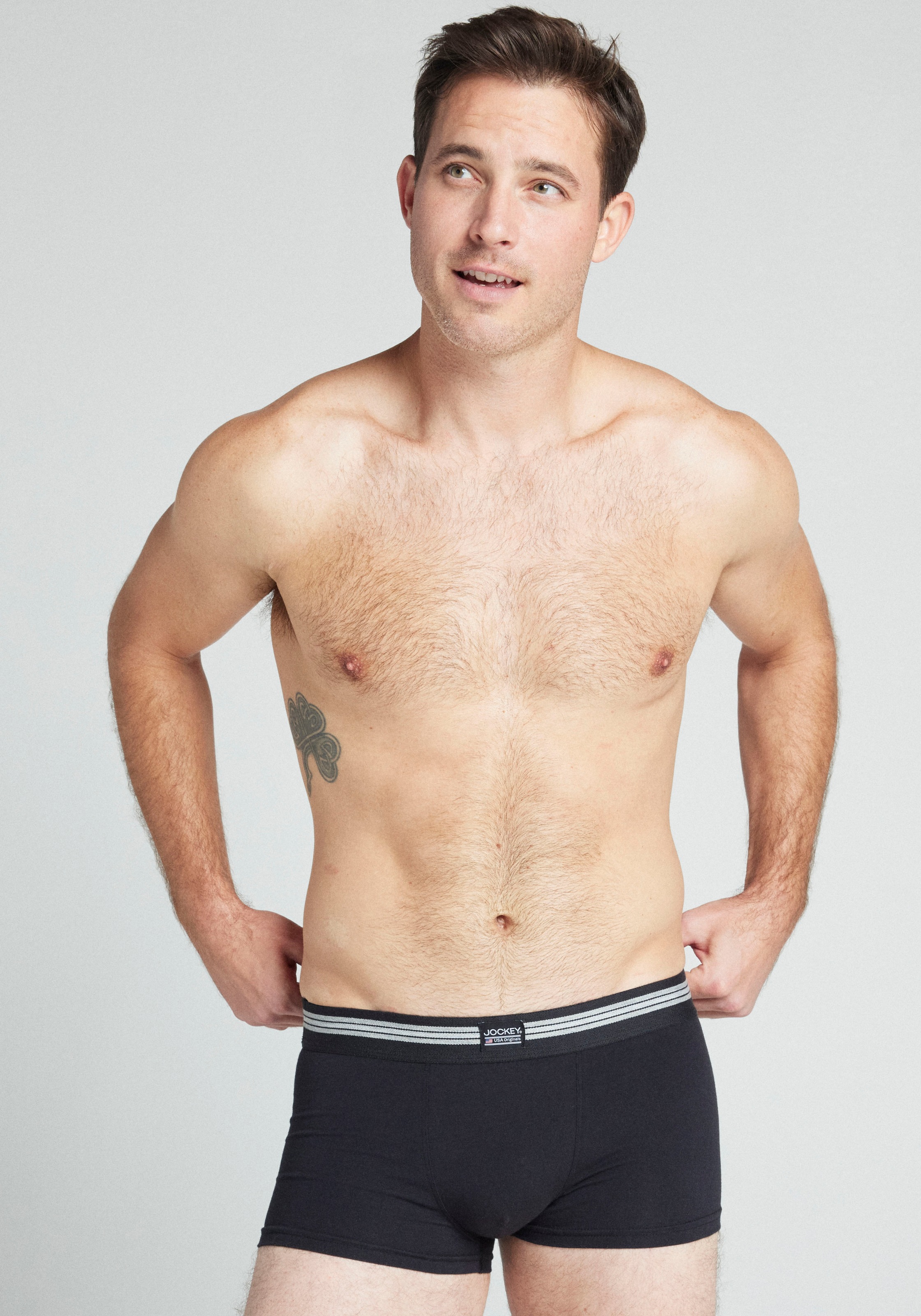 Jockey Trunk »Cotton Stretch«, (3er Pack), mittlere Bundhöhe