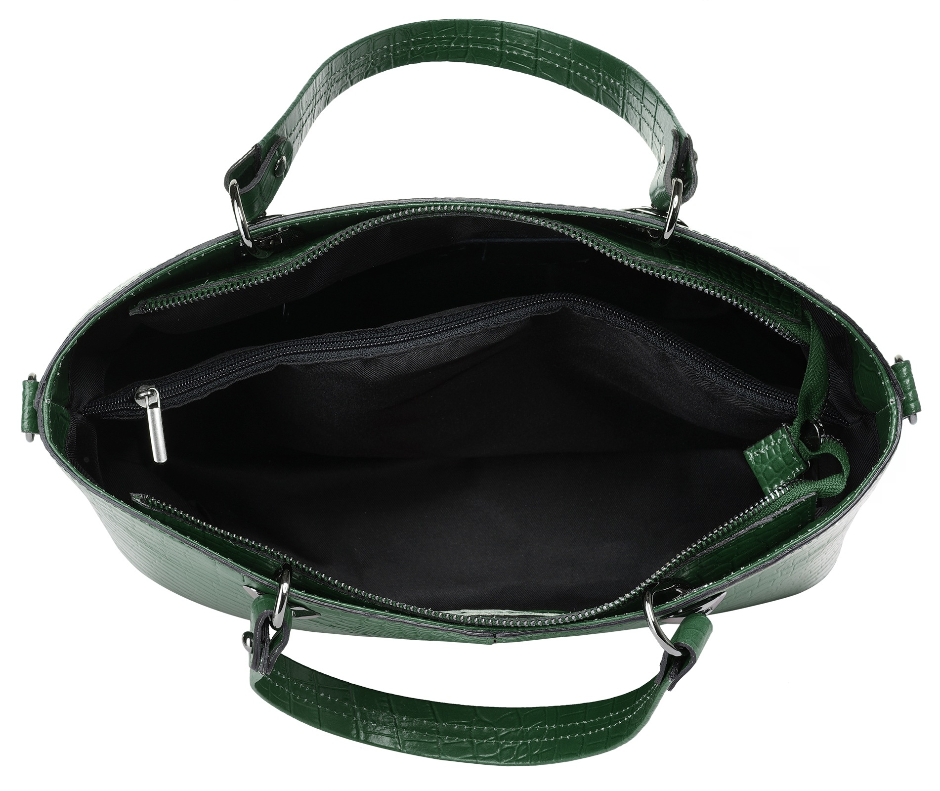 Cluty Henkeltasche, echt Leder, Made in Italy