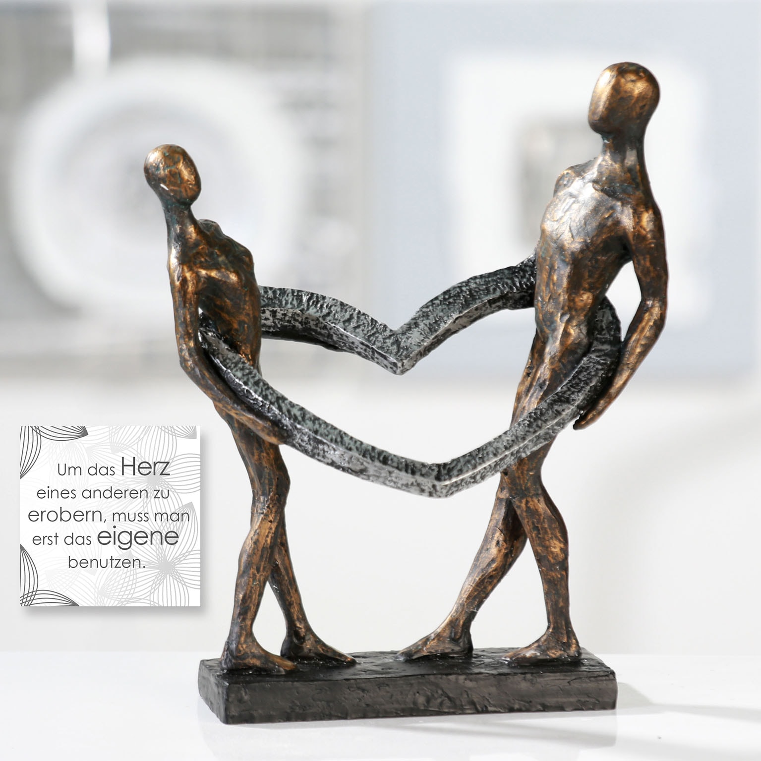 Connected«, Raten Spruchanhänger, 31 St.), cm, Höhe Dekofigur mit Gilde auf Wohnzimmer bestellen (1 by »Skulptur Dekoobjekt, Casablanca