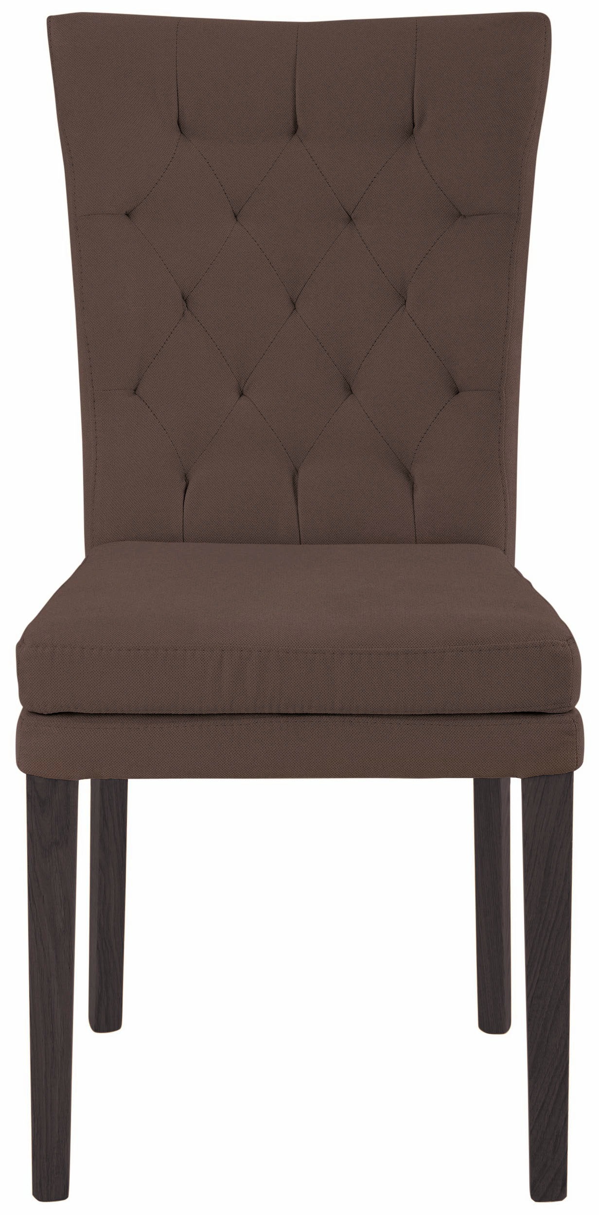 Home affaire 4-Fußstuhl »Colorado«, (Set), 4 St., Luxus-Microfaser, Beine aus Buche, wengefarben lackiert, Im 2er, 4er oder 6er-Set