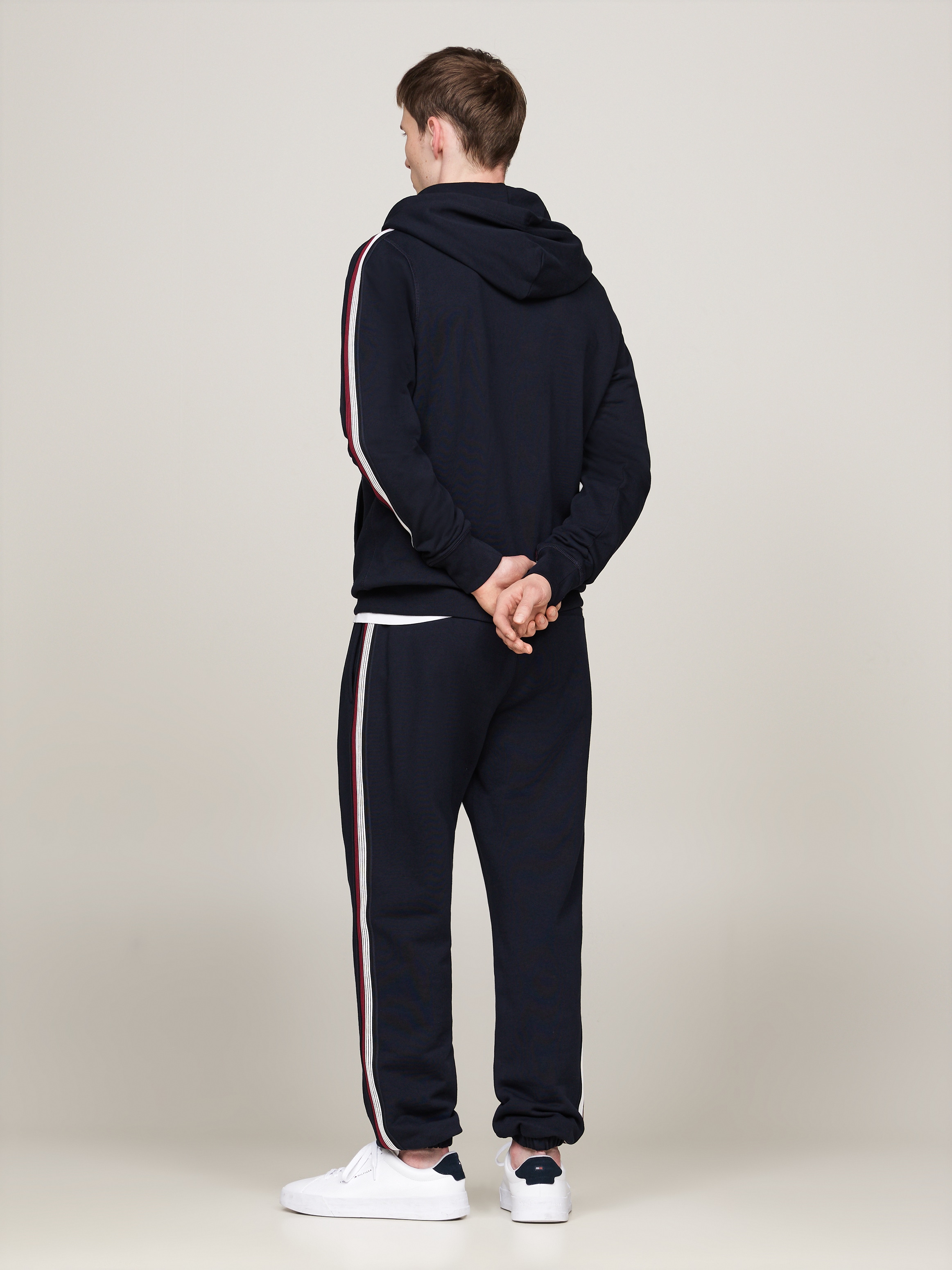 Tommy Hilfiger Kapuzensweatshirt »GLOBAL STRIPE TAPE HOODY«, Tape mit Streifen in Tommy Farben an Ärmeln