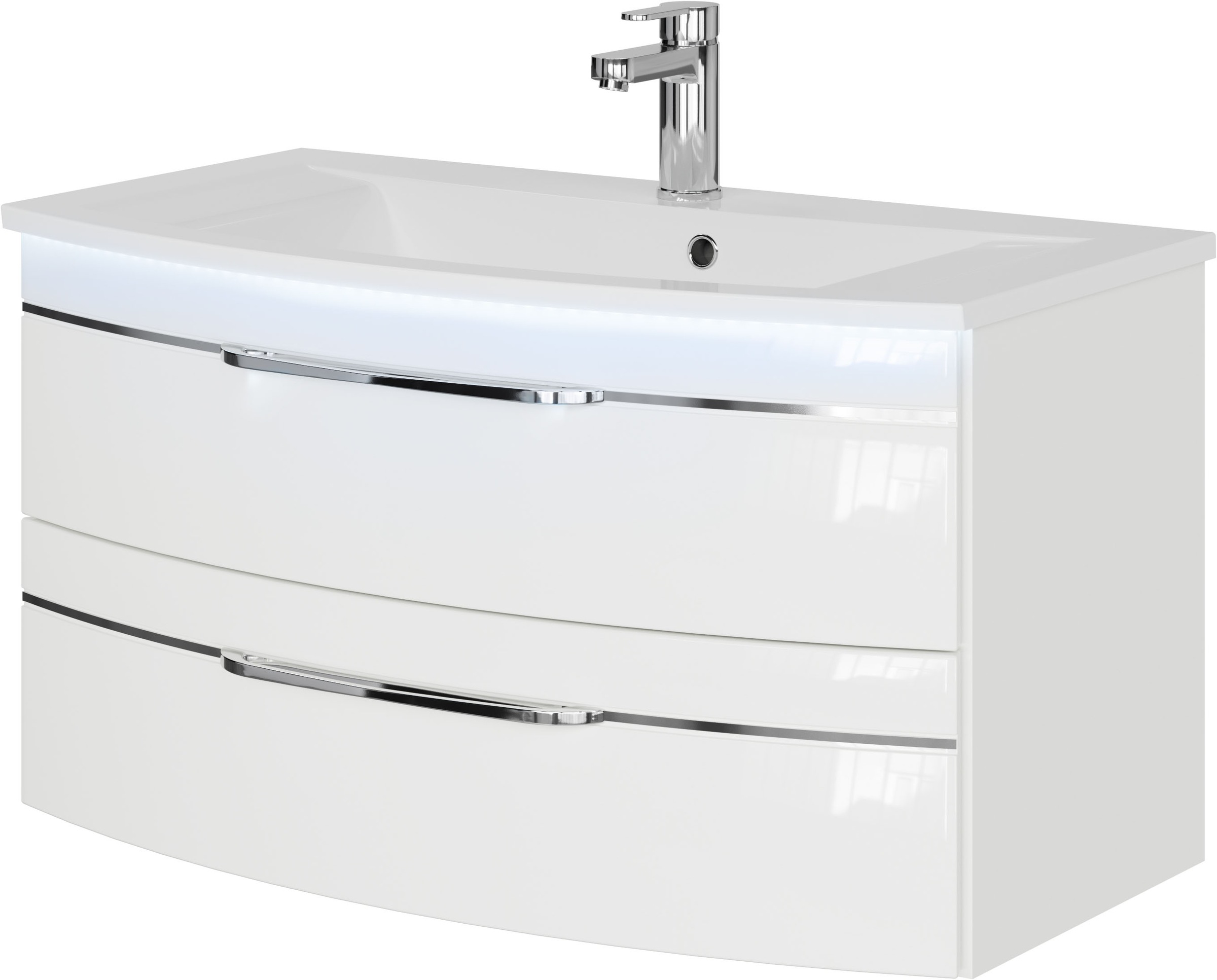 Saphir Waschtisch »Serie 7045 Mineralmarmor-Waschtisch und Unterschrank, 91 günstig online kaufen