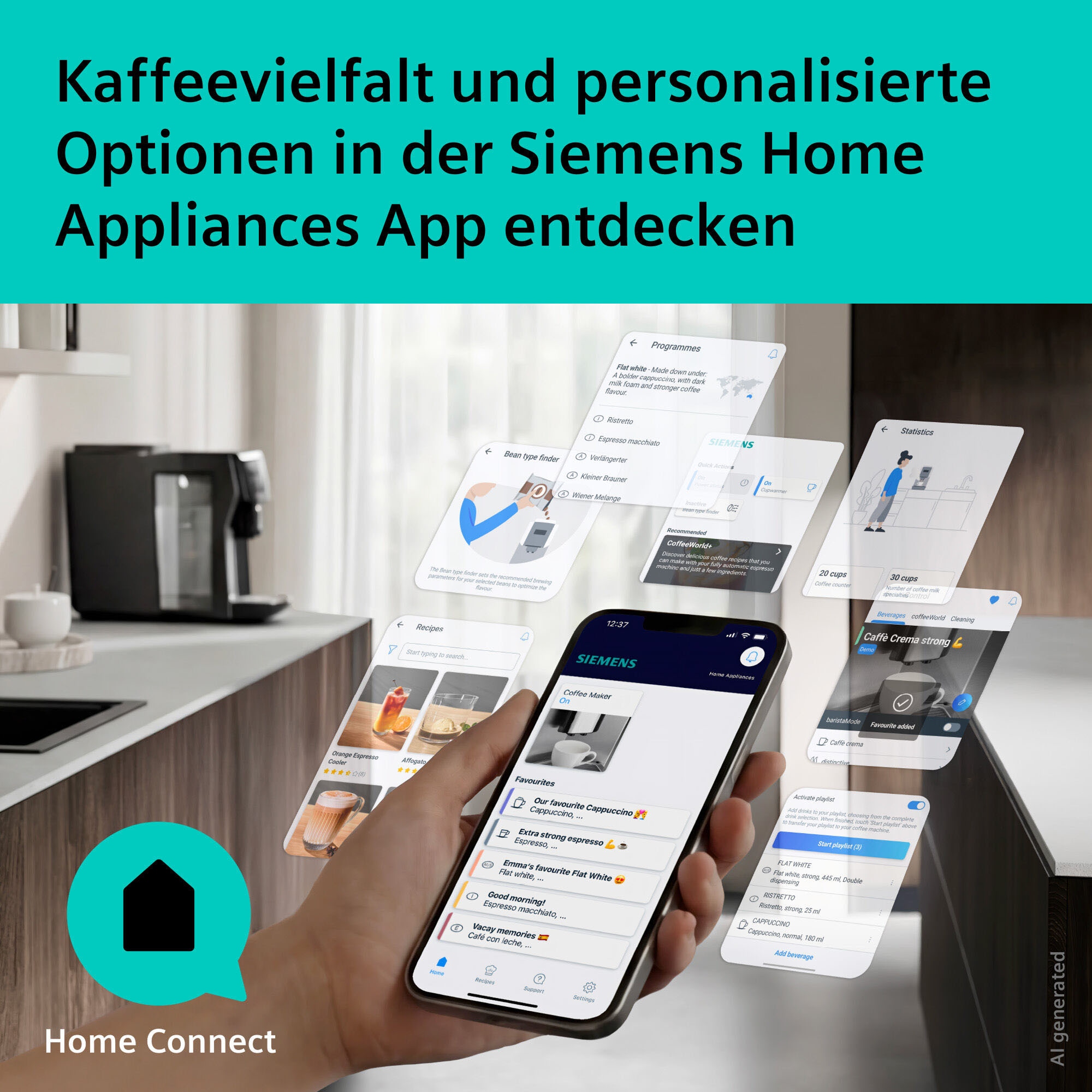 SIEMENS Kaffeevollautomat »EQ600 TP605EM3, 8 Getränke, XL-Getränke, bis zu 480ml, Kannenfunktion« bis zu 10 Favoriten, Doppeltassenfunktion, Keramikmahlwerk, Edelstahl