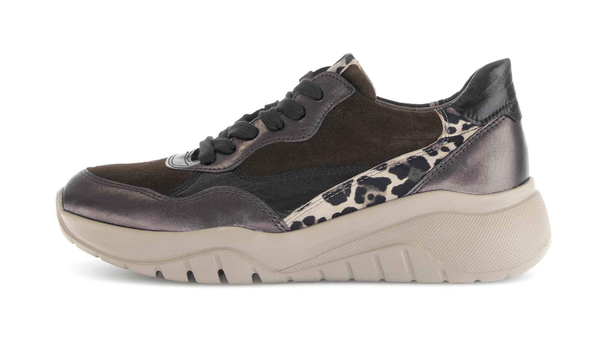 Gabor Plateausneaker, Schnürschuh, Halbschuh mit modischen Kontrastbesätzen