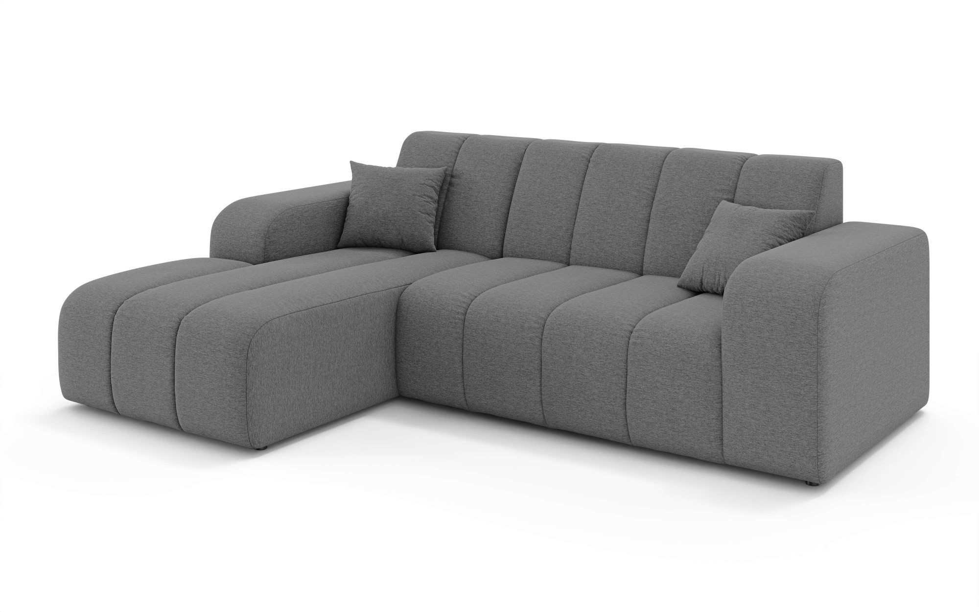 INOSIGN Ecksofa »CASSY L-Form, Schlafsofa mit Bettkasten, Maße B/T/H: 245/165/88 cm«, mit 2 Rückenkissen, Recamiere rechts oder links bestellbar