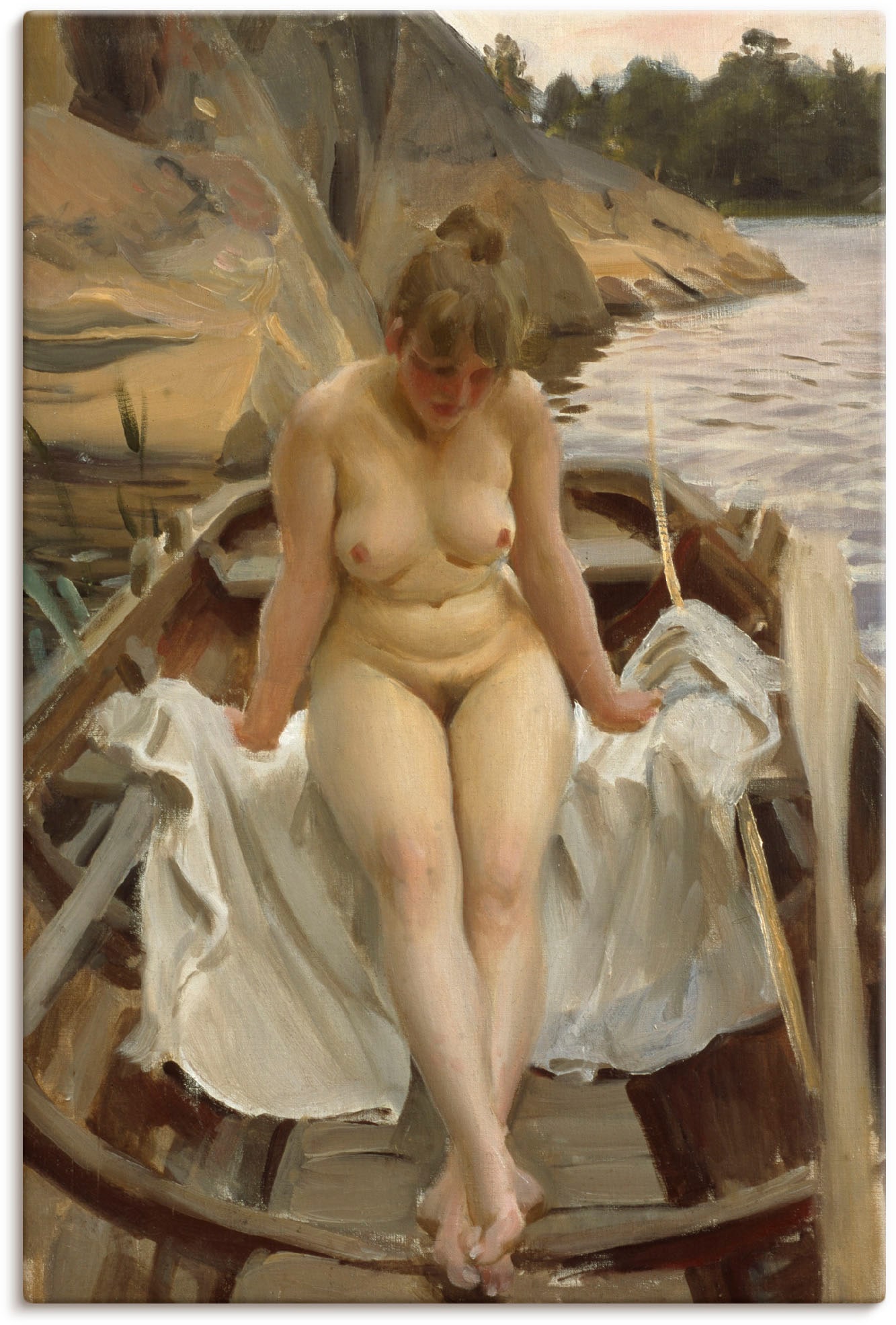 Artland Wandbild »In Werners Ruderboot« Erotische Bilder 1 Stk. tlg. als Le günstig online kaufen