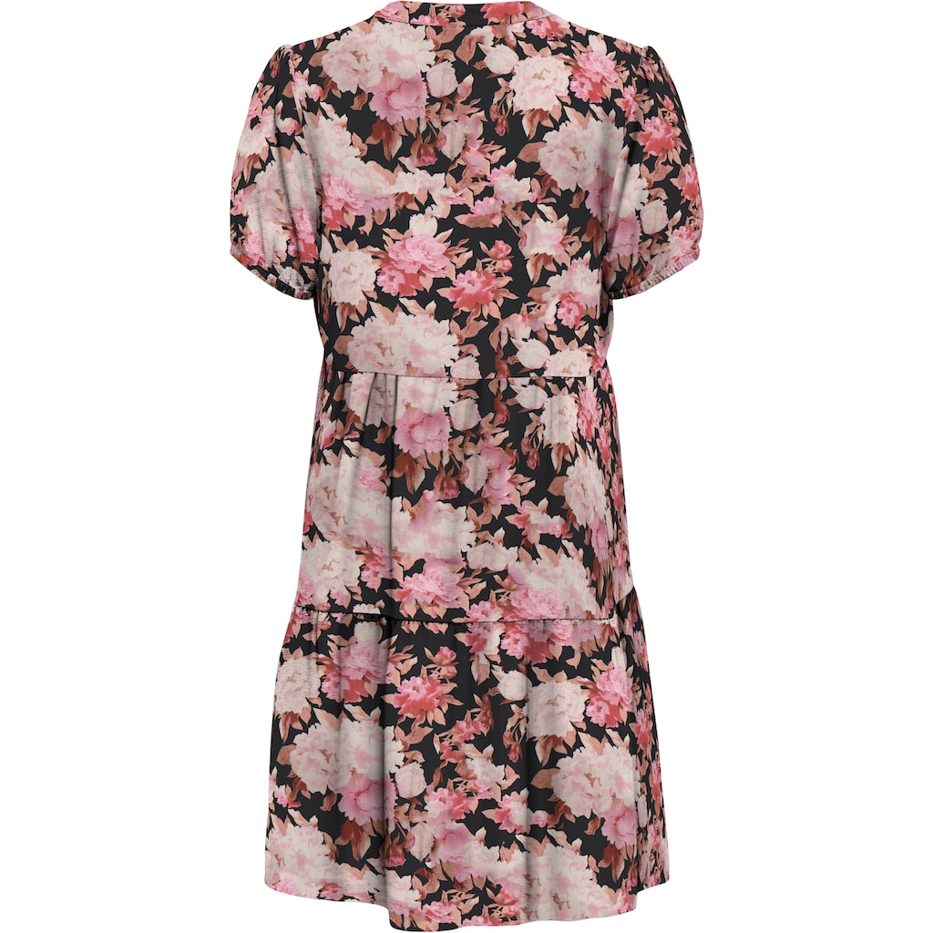 ONLY Druckkleid »ONLNOVA LIFE S/S THEA DRESS AOP PTM«, mit Volant