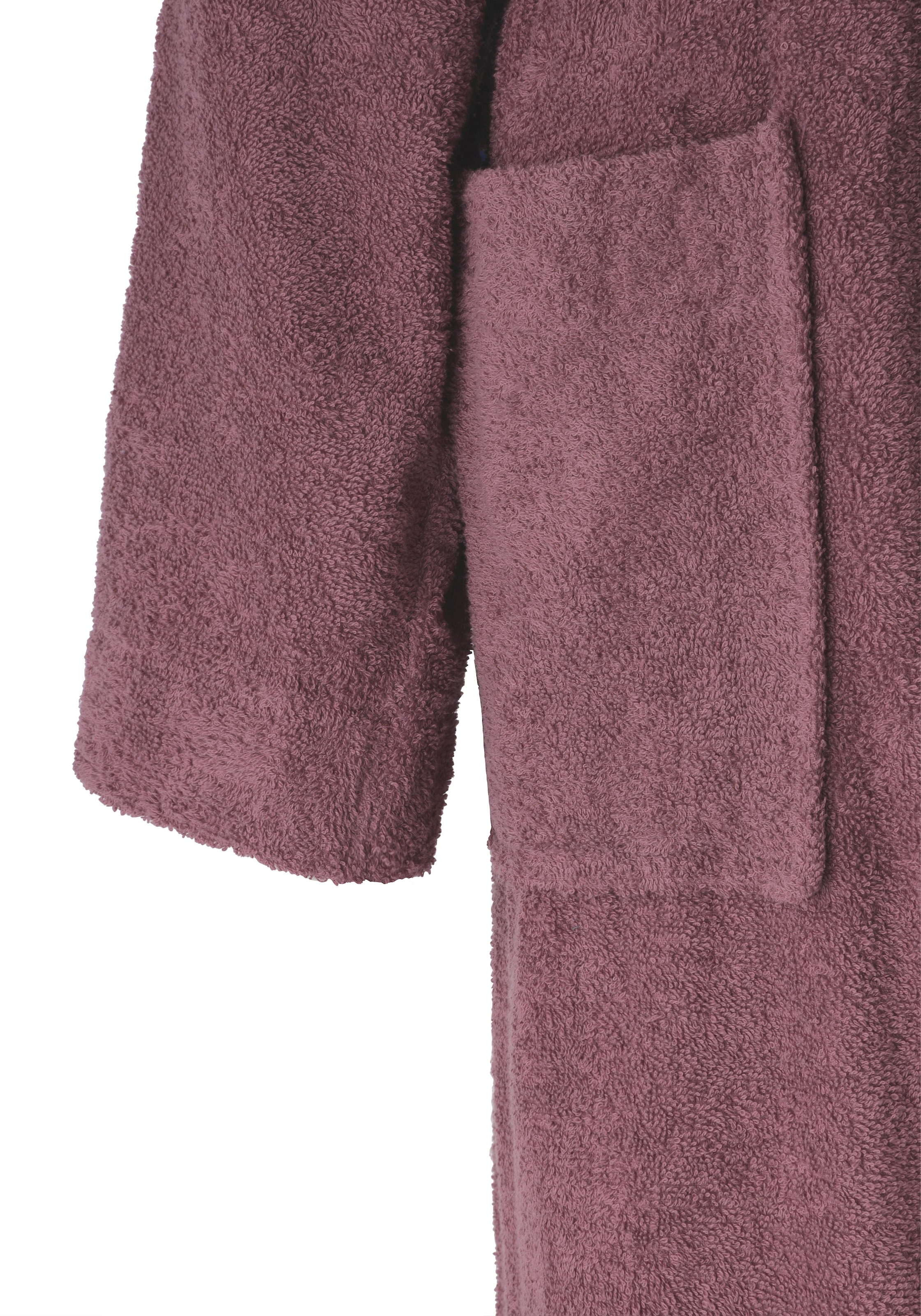 Bruno Banani Unisex-Bademantel »Robby, ideal für Sauna & Spa, Standardlänge & Überlänge« 1 Stk. Damen & Herren Bademäntel, Baumwolle, mit Taschen, Sauna, XS-3XL