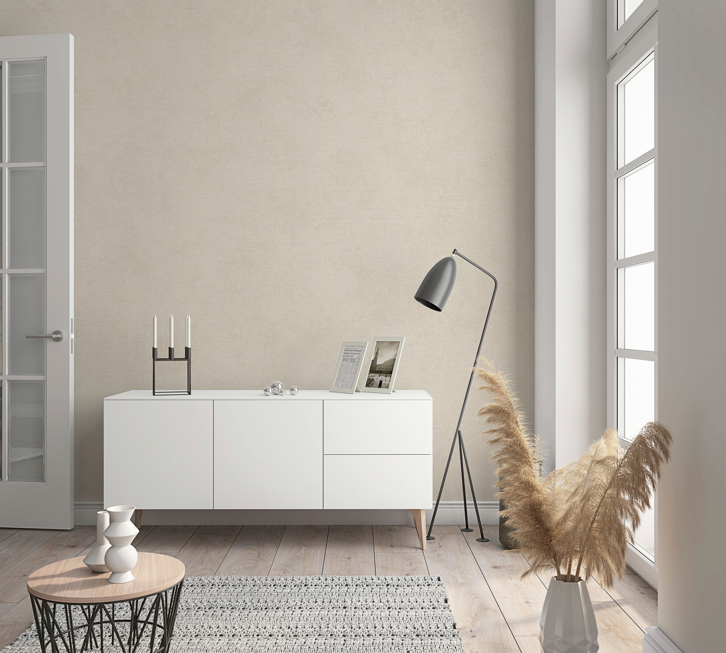 Marburg Vliestapete, uni, moderne Tapete für Wohnzimmer Schlafzimmer Küche