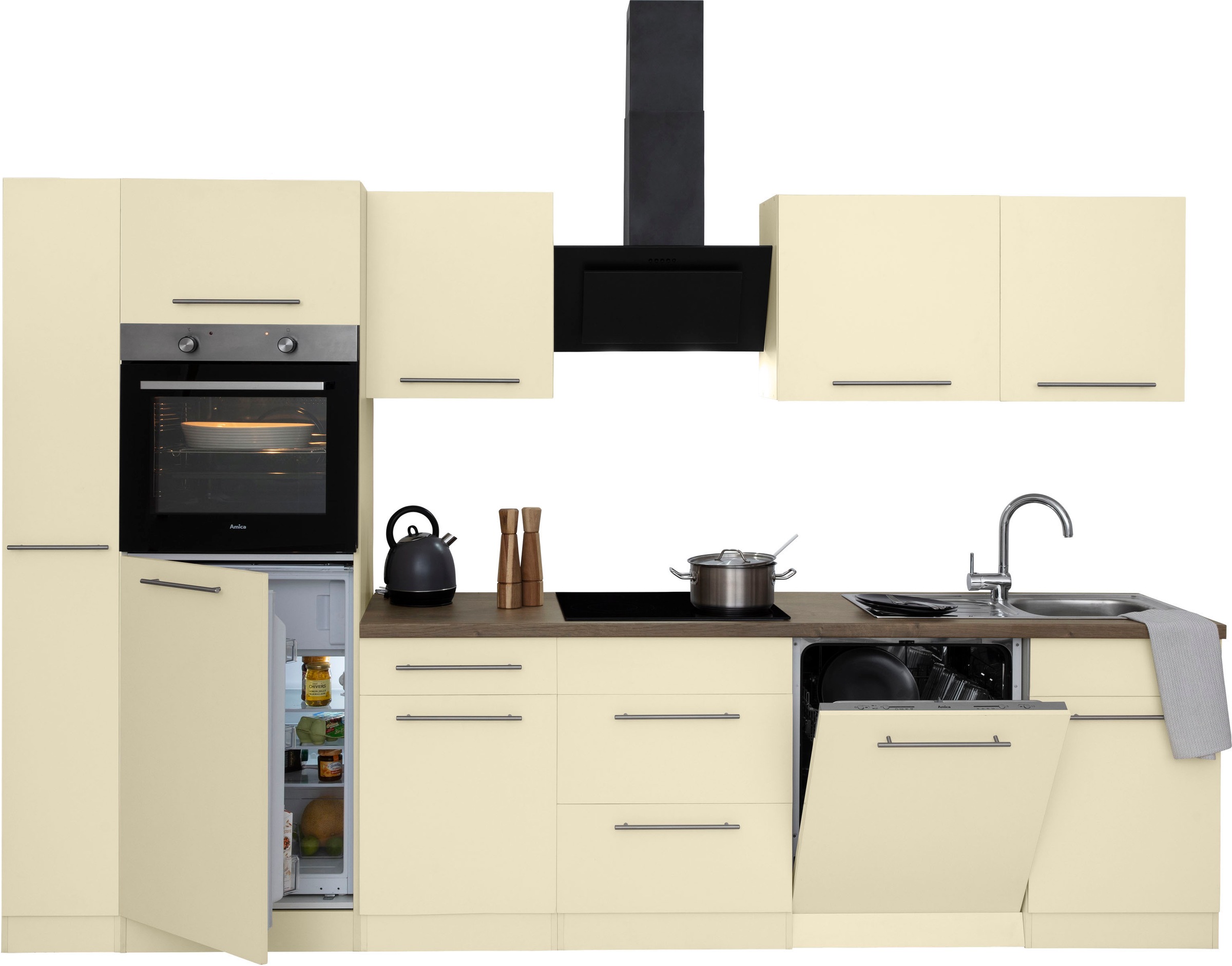 wiho Küchen Küchenzeile »Unna«, ohne E-Geräte, Breite 310 cm