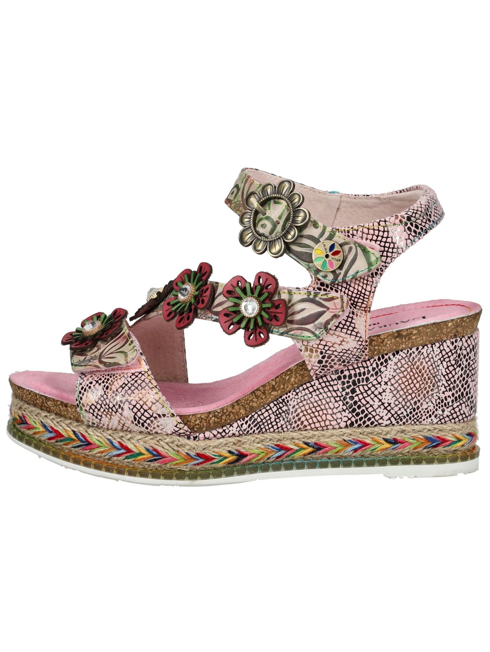 LAURA VITA Keilsandalette »LAURA VITA Sandalen Leder/Synthetik«