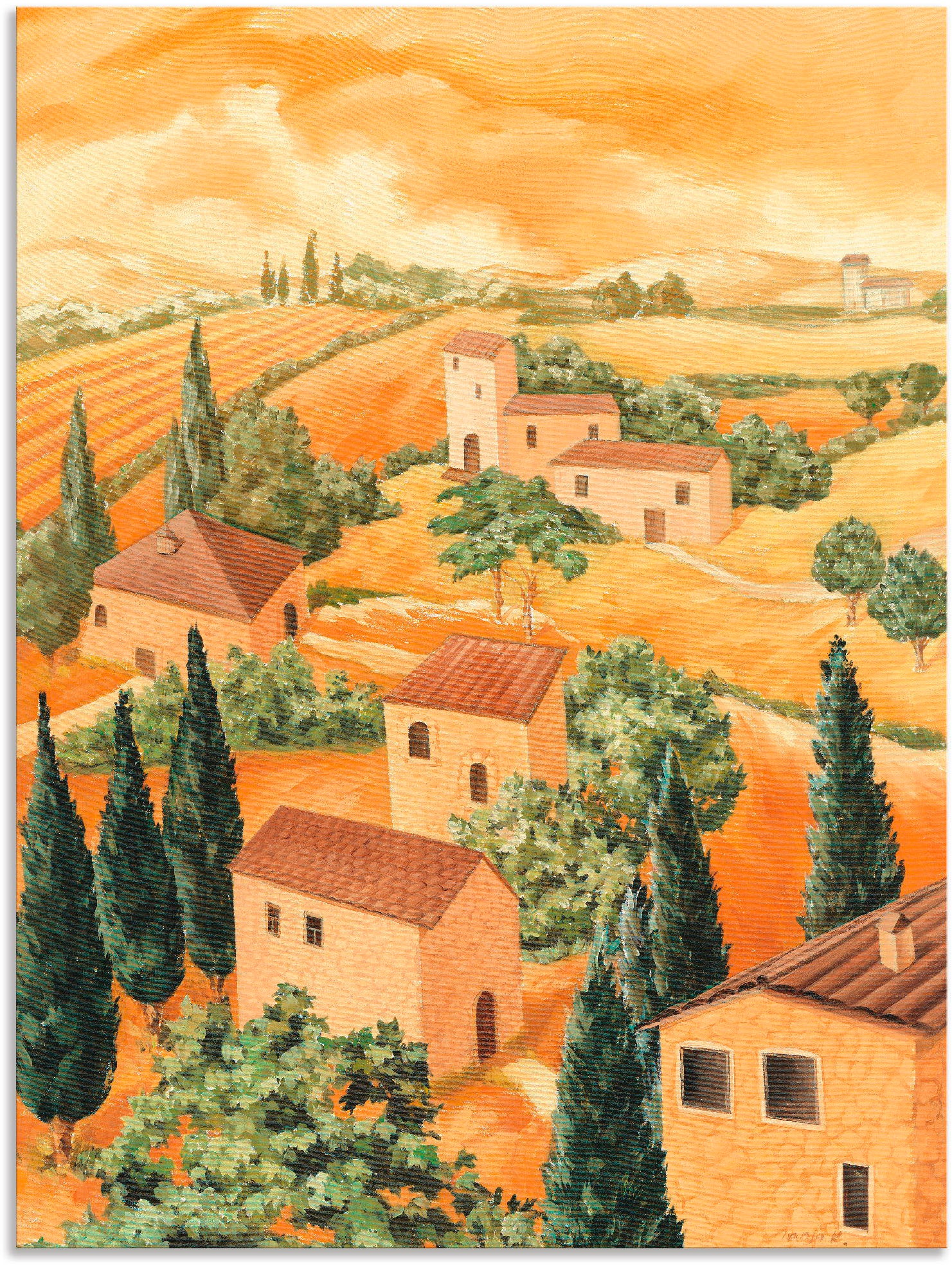 Artland Wandbild »Landschaft Italien«, Europa, (1 St.), als Alubild, Outdoo günstig online kaufen