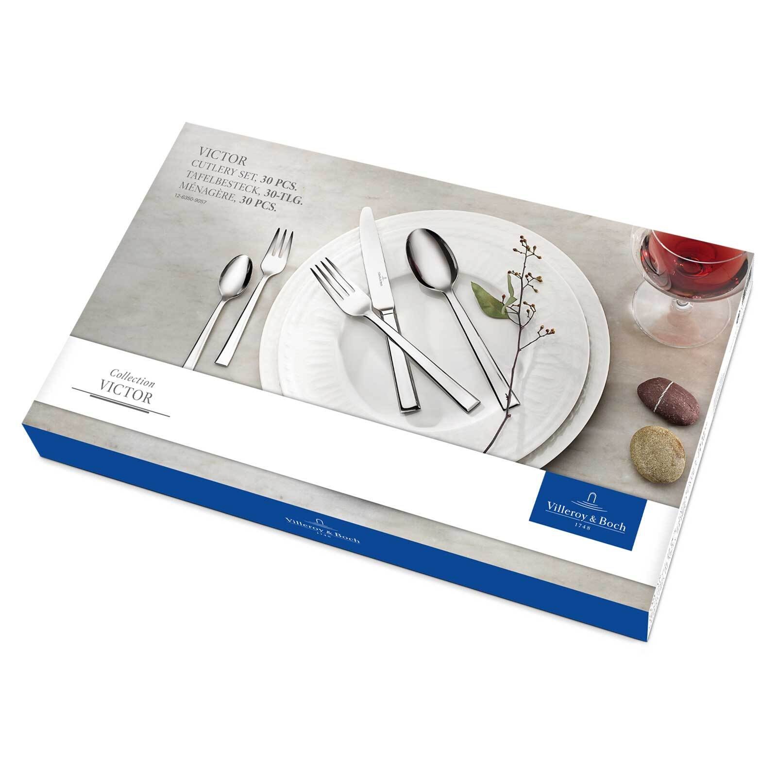 Villeroy & Boch Besteck-Set »Tafelbesteck Victor 30er Set silber« günstig online kaufen