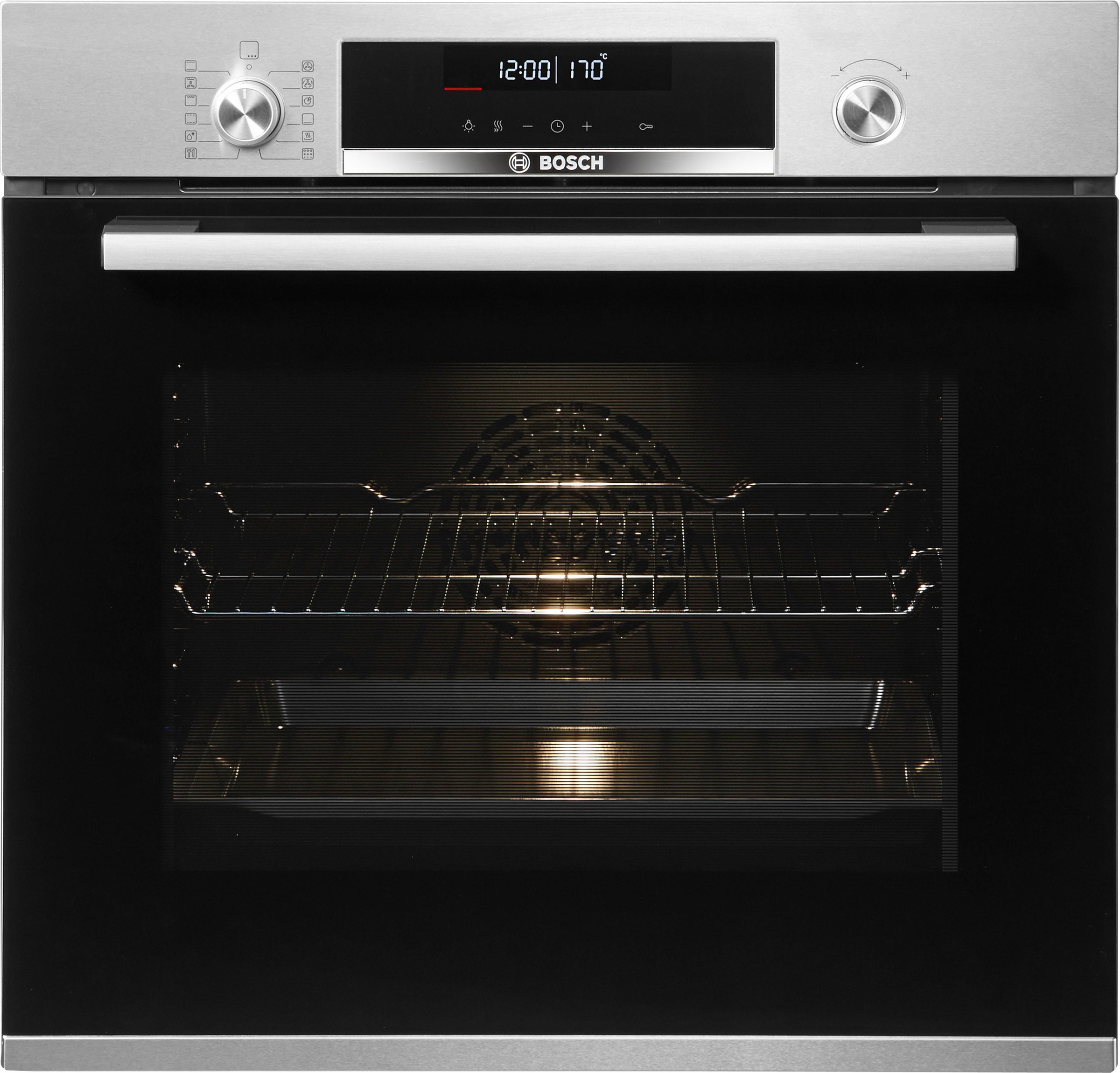 4. Bild von BOSCH Pyrolyse Backofen »HBA578BS0«, Serie 6, HBA578BS0, mit Teleskopauszug nachrüstbar, Pyrolyse-Selbstreinigung