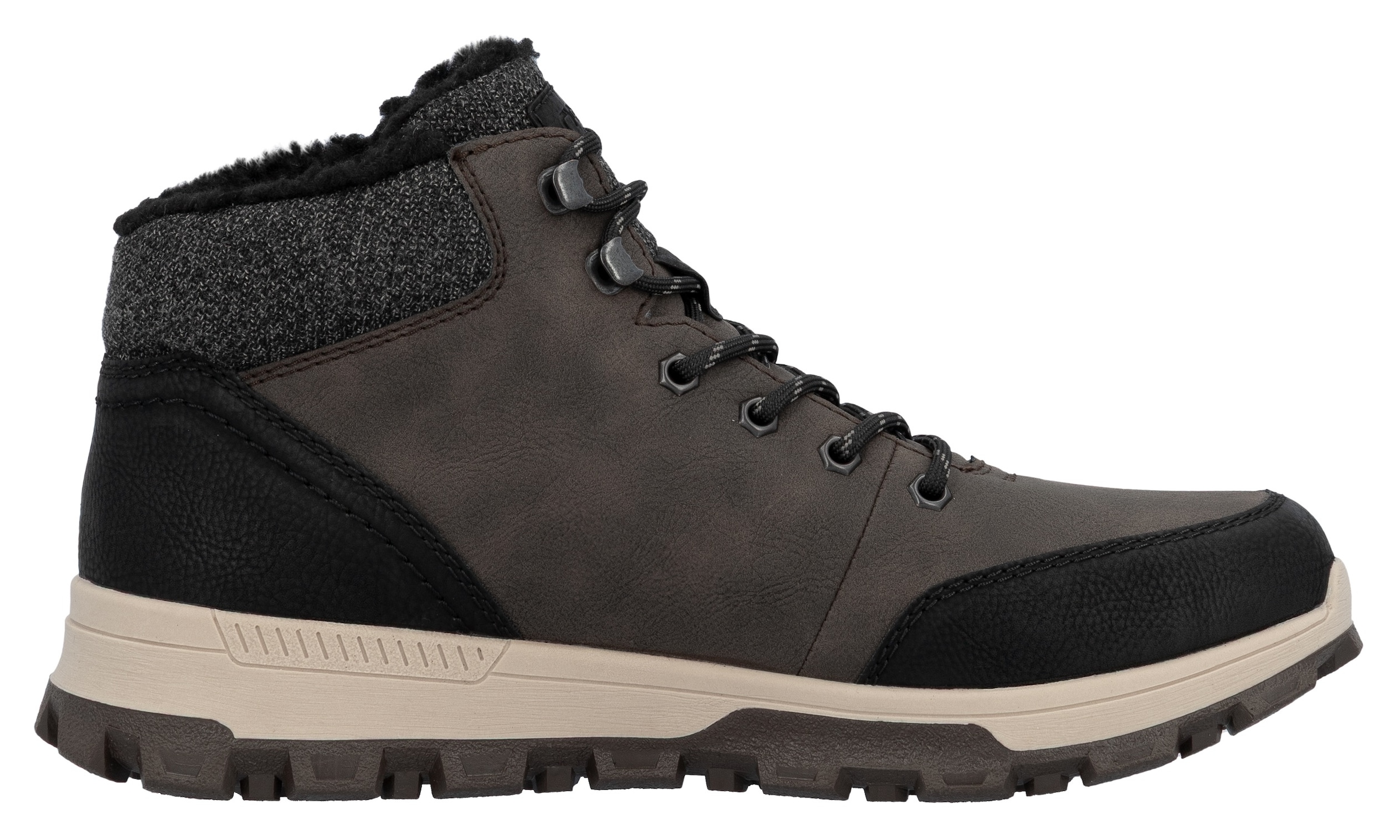 Rieker Winterboots, mit komfortabler SoftFoam-Innensohle, Freizeitschuh, Schnürschuh