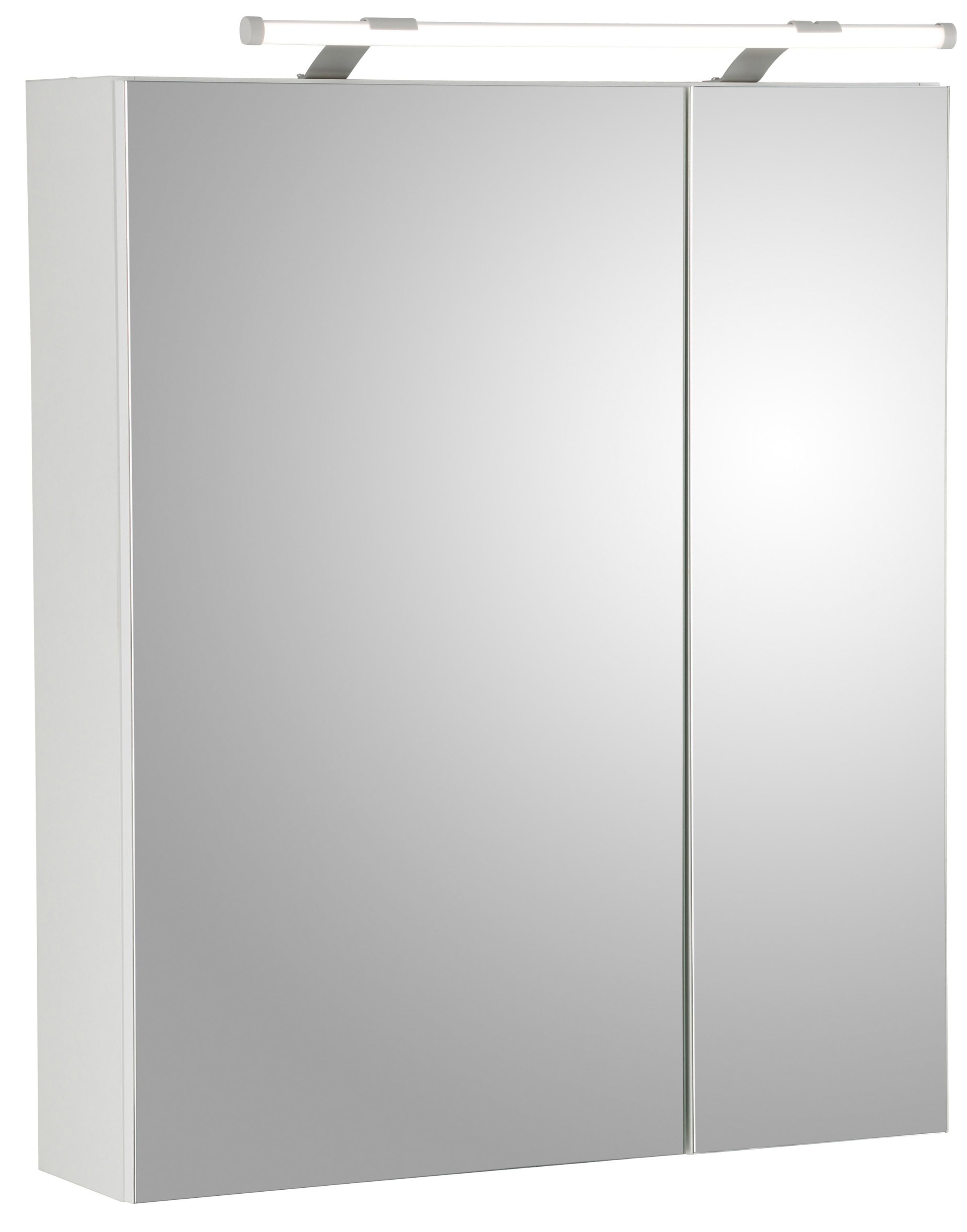 Schalter-/Steckdosenbox 2-türig, cm, kaufen Breite Spiegelschrank LED-Beleuchtung, 60 Rechnung auf »Dorina«, Schildmeyer