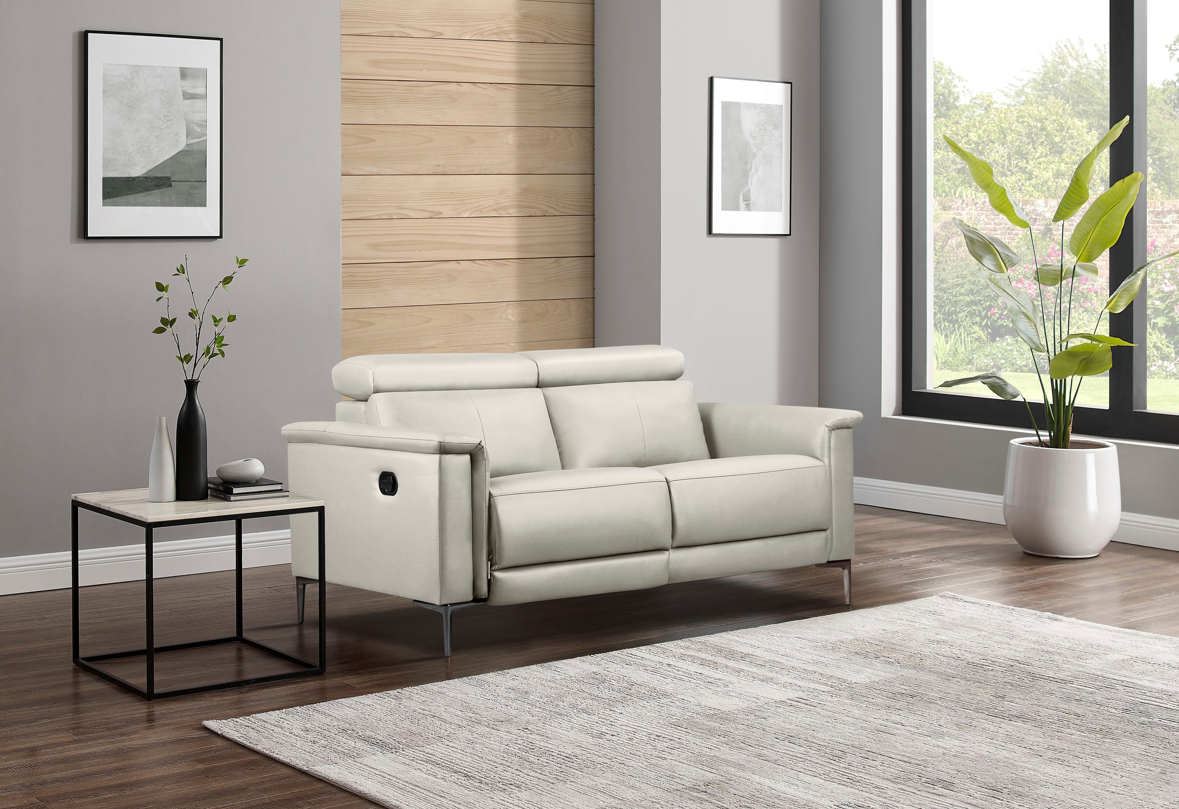 Places of Style 2-Sitzer »Lund«, manueller od. elektrischer Relaxfunktion und USB-A