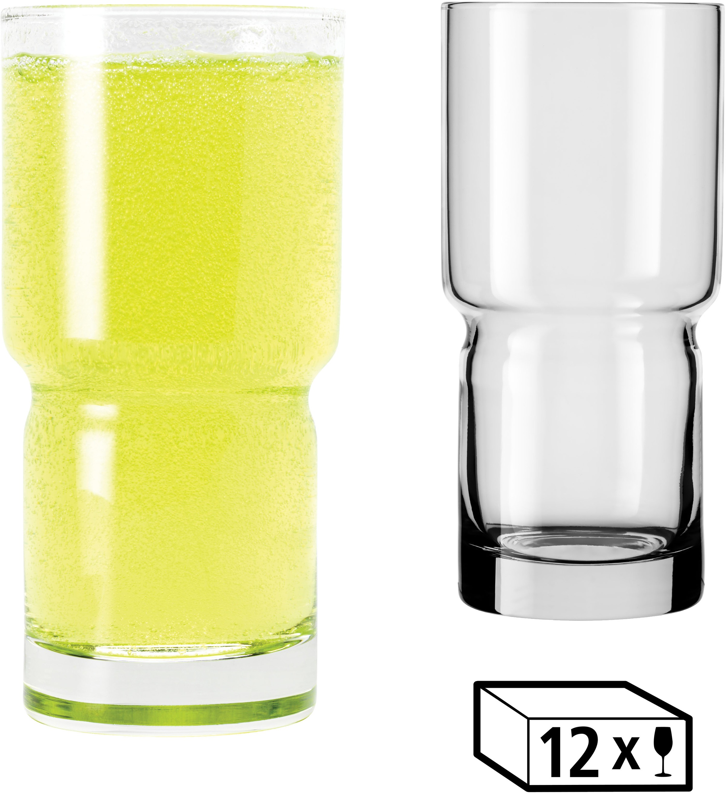 LIBBEY Gläser-Set »Cooler Glas -NEWTON- 473 ml, Ø: 7,5 cm, H: 16 cm, 12er S günstig online kaufen