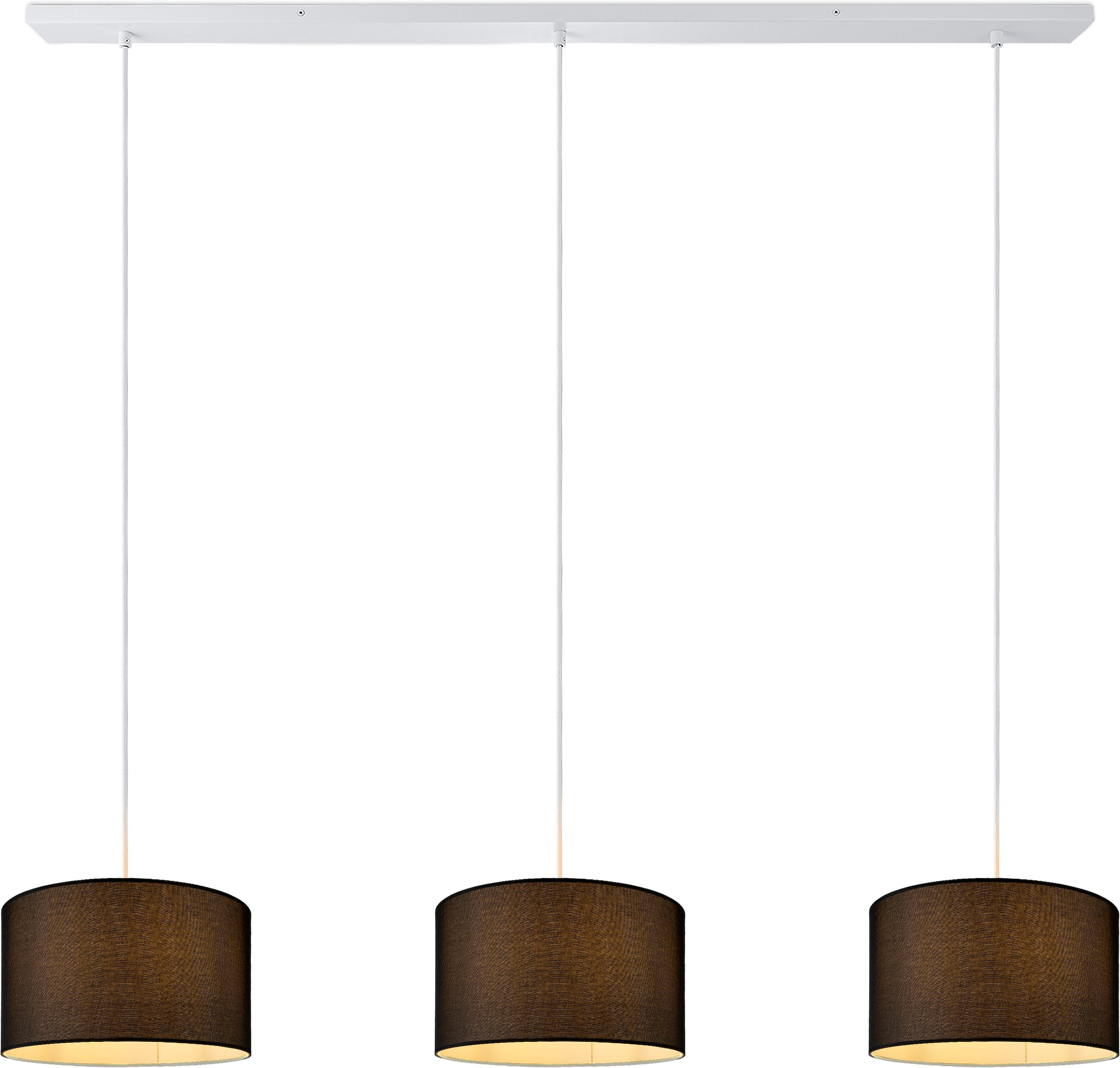 Paco Home Pendelleuchte »HUGO CANVAS UNI COLOR« E27 Pendelleuchte Wohnzimmer Hängelampe Esszimmer Lampenschirm E27 Uni