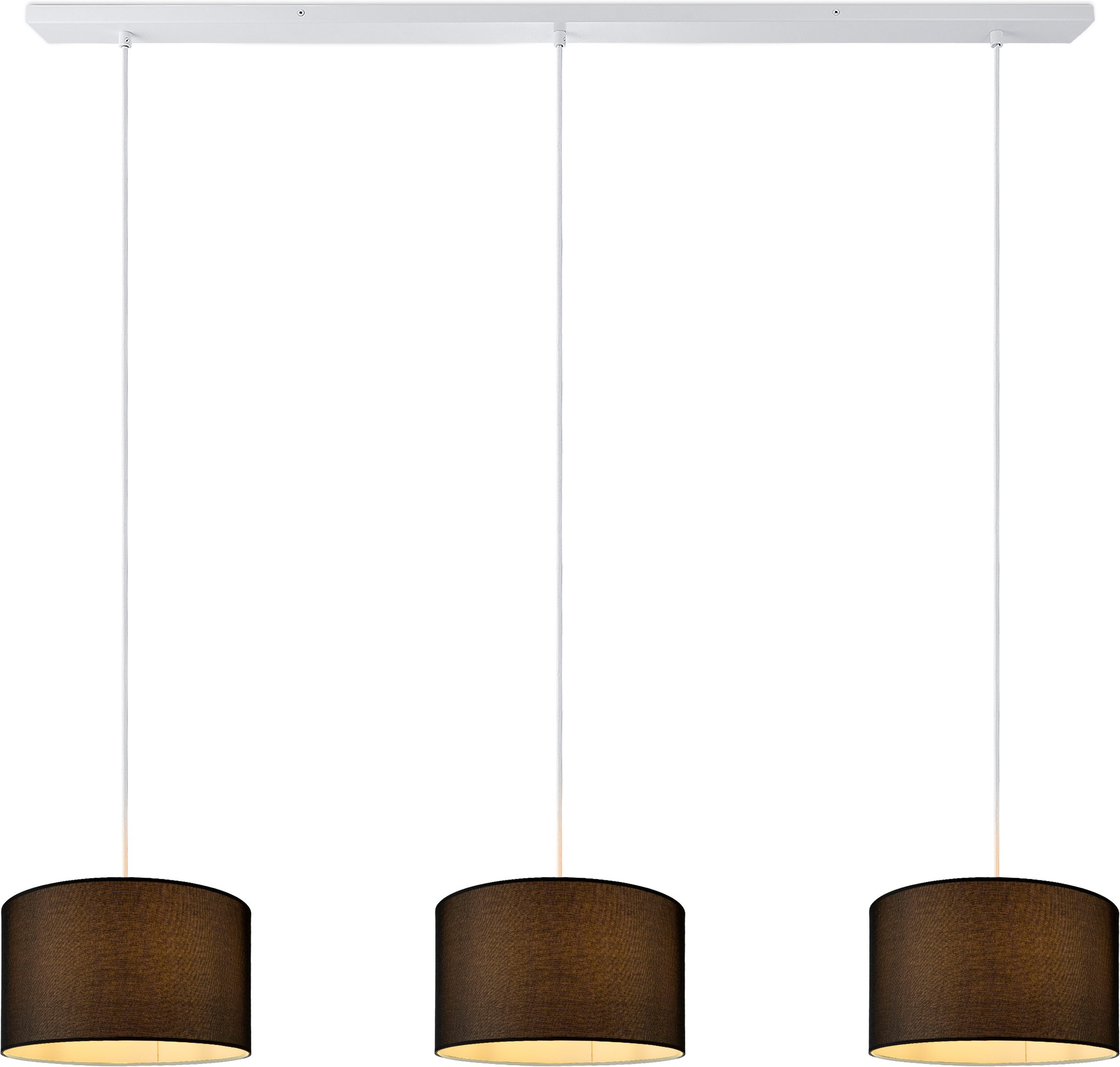 Paco Home Pendelleuchte »HUGO CANVAS UNI COLOR«, Leuchtmittel E27   ohne Le günstig online kaufen