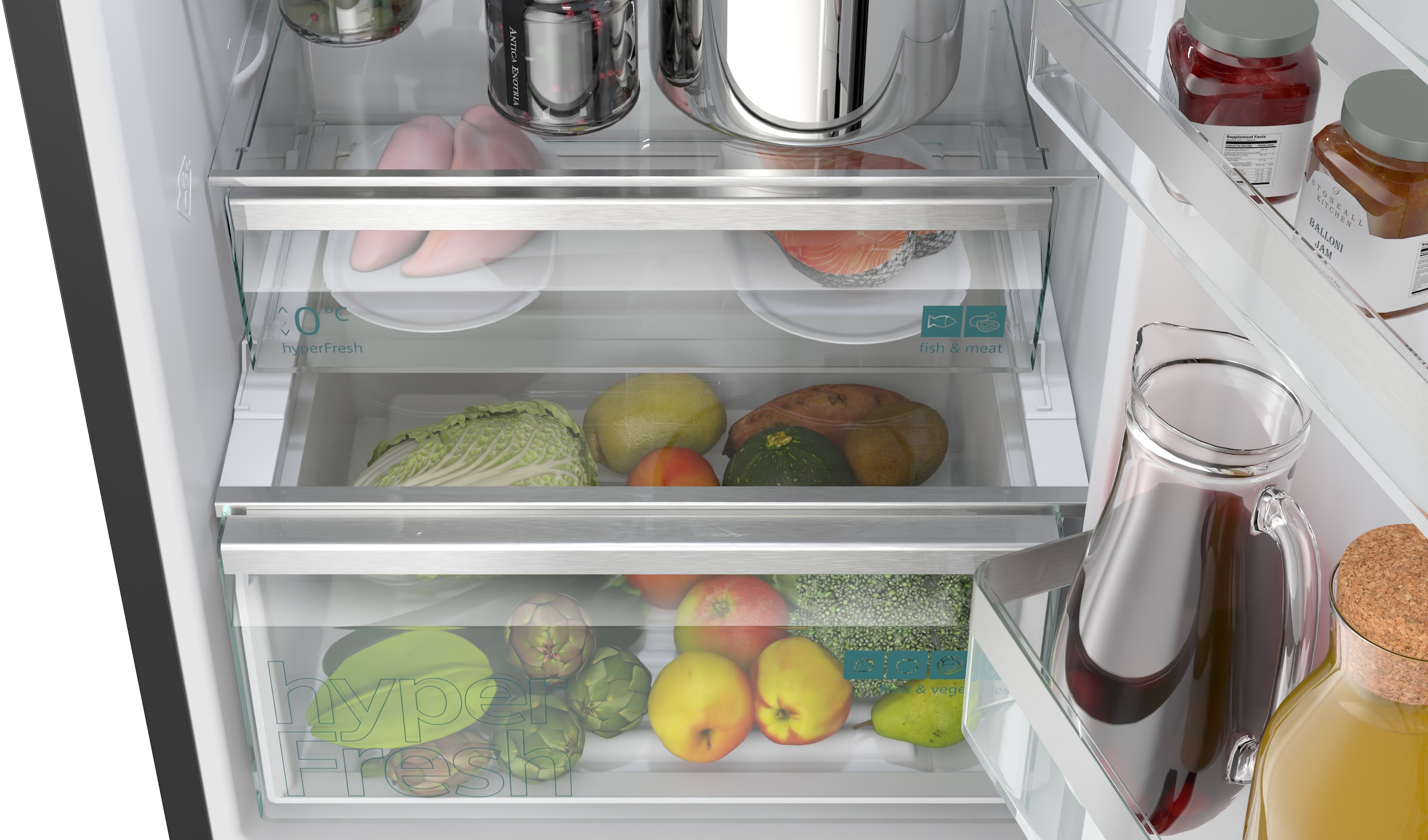 SIEMENS Kühl-/Gefrierkombination iQ300 »KG36NVXBG« 186 cm hoch 60 cm breit hyperFresh System für frisches Obst und Gemüse sowie Total noFrost