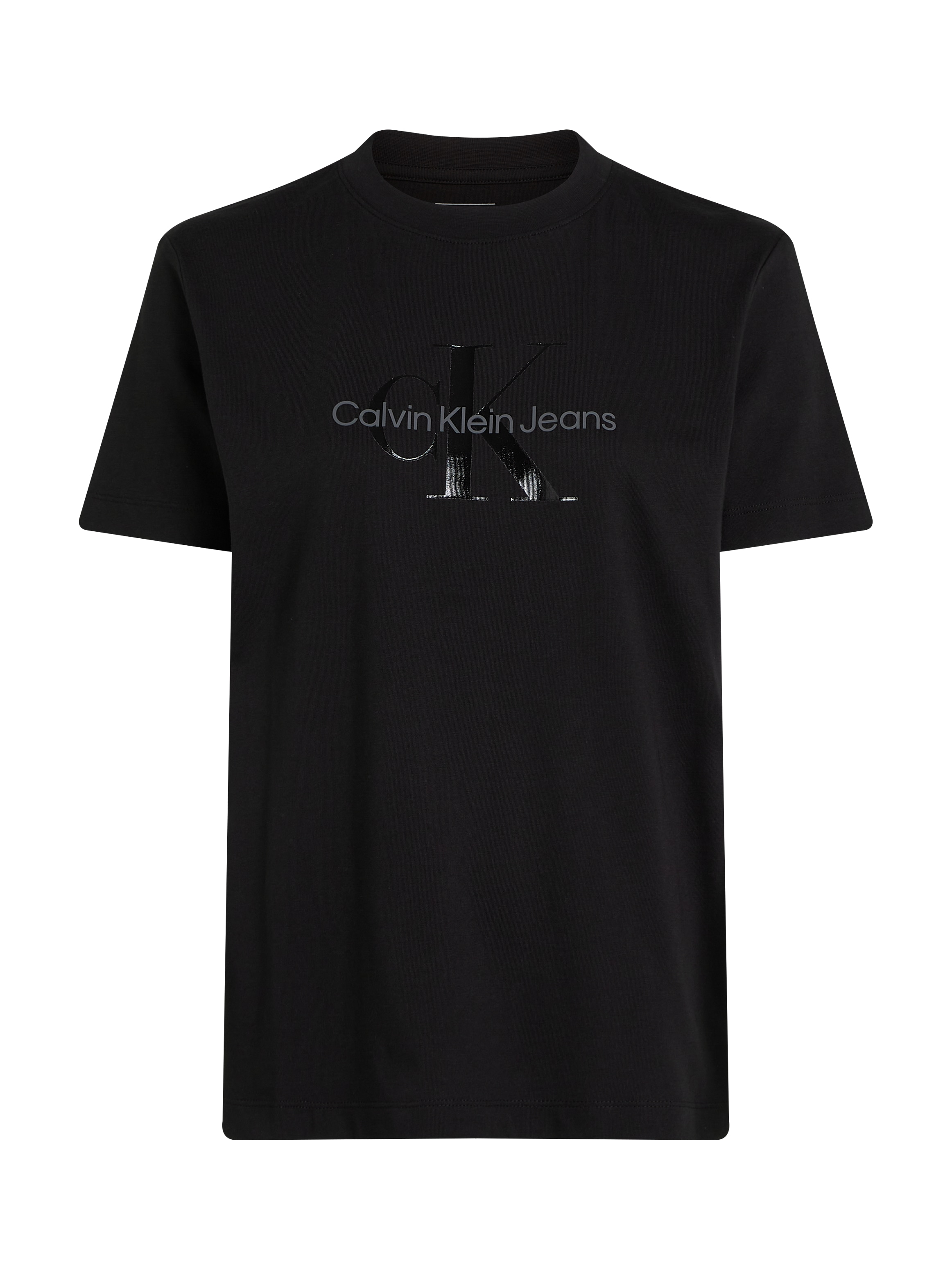 Calvin Klein Jeans Plus T-Shirt »PLUS GLOSSY MONOLOGO REGULAR TEE«, mit glänzendem Druck, in großen Größen