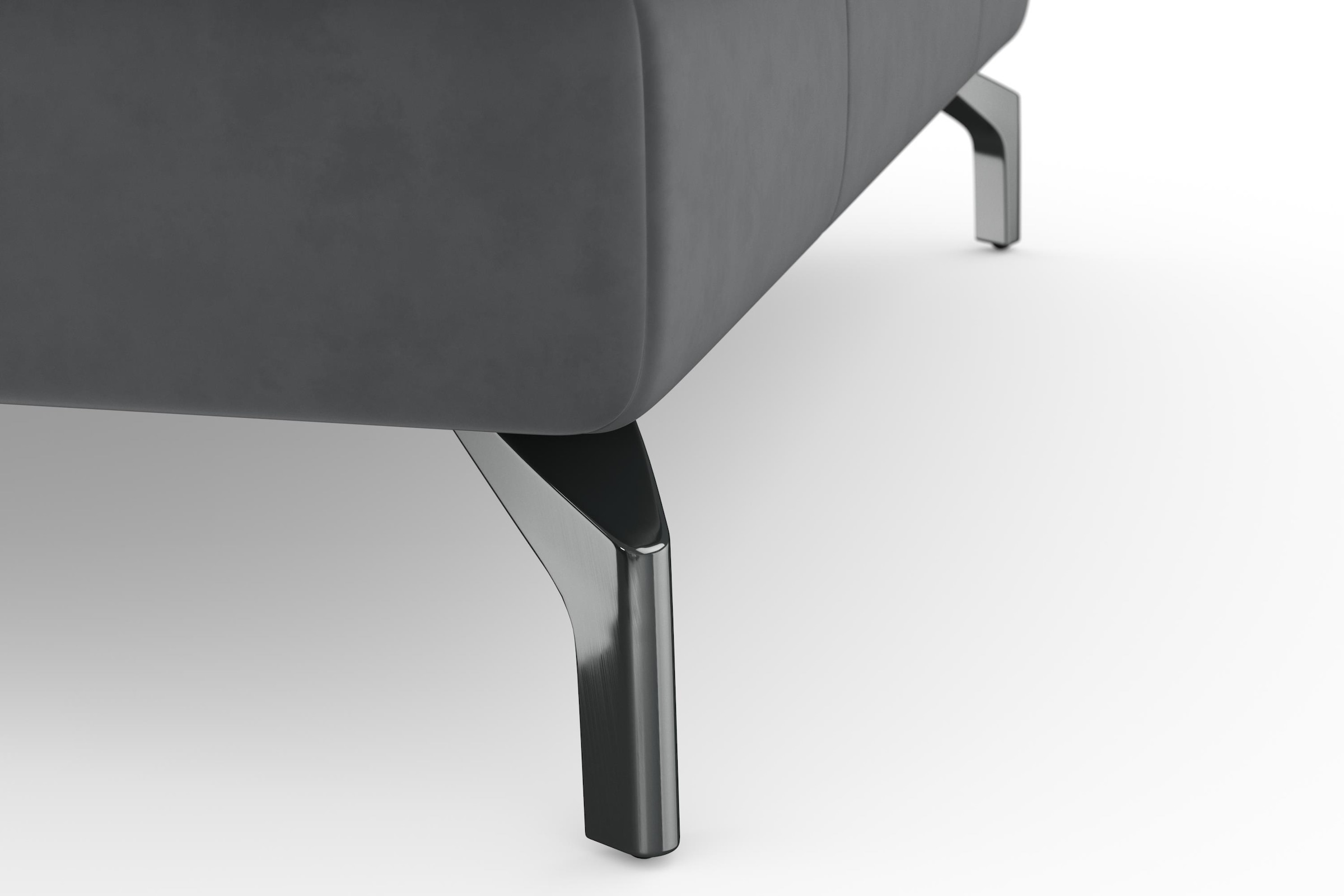 sit&more Ecksofa »Bendigo L-Form« inklusive Sitztiefenverstellung, Bodenfreiheit 12 cm, in 2 Fußfarben