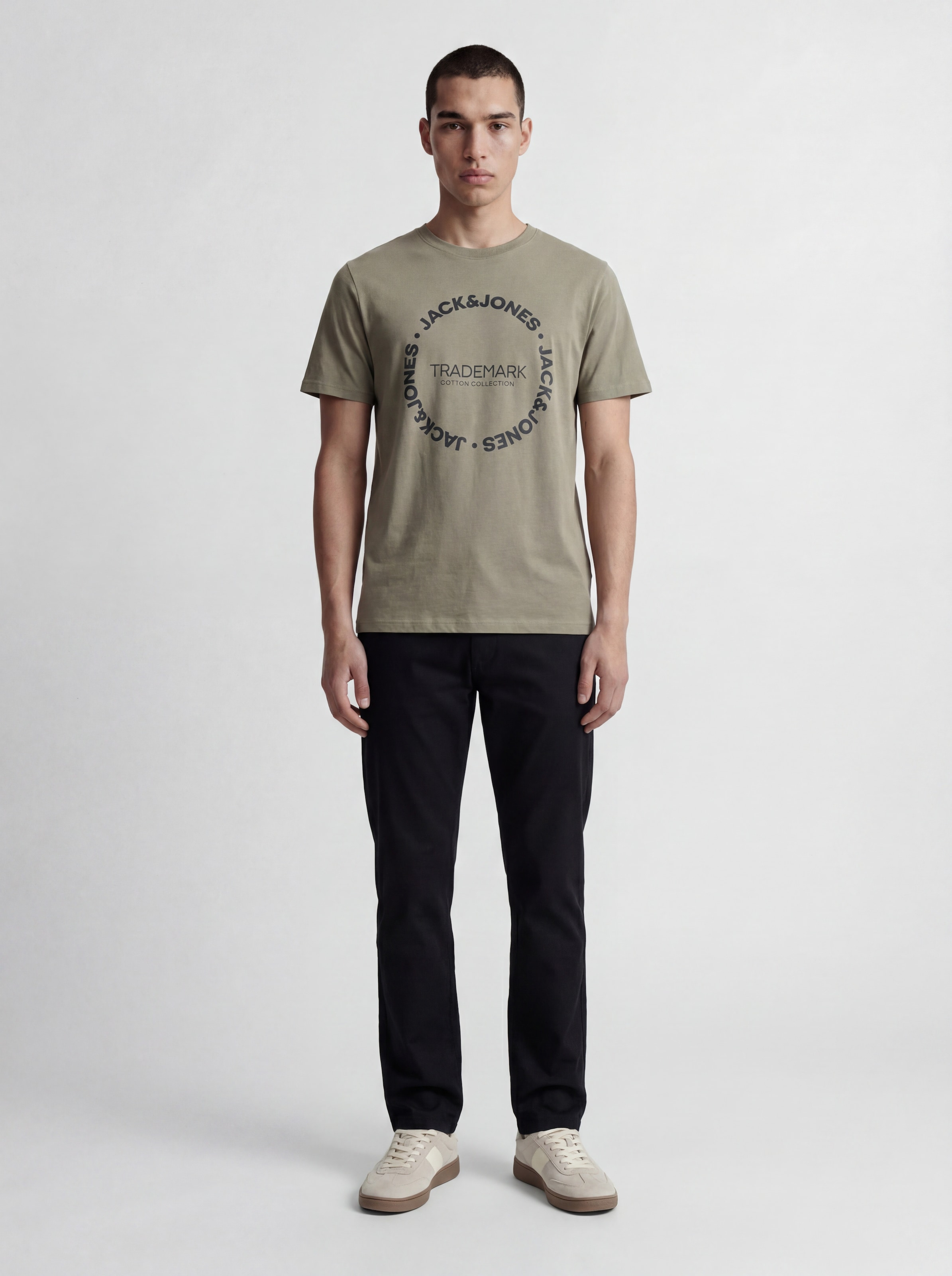 Jack & Jones T-Shirt »JJBENSON TEE SS CREW NECK« Baumwolle, regular fit