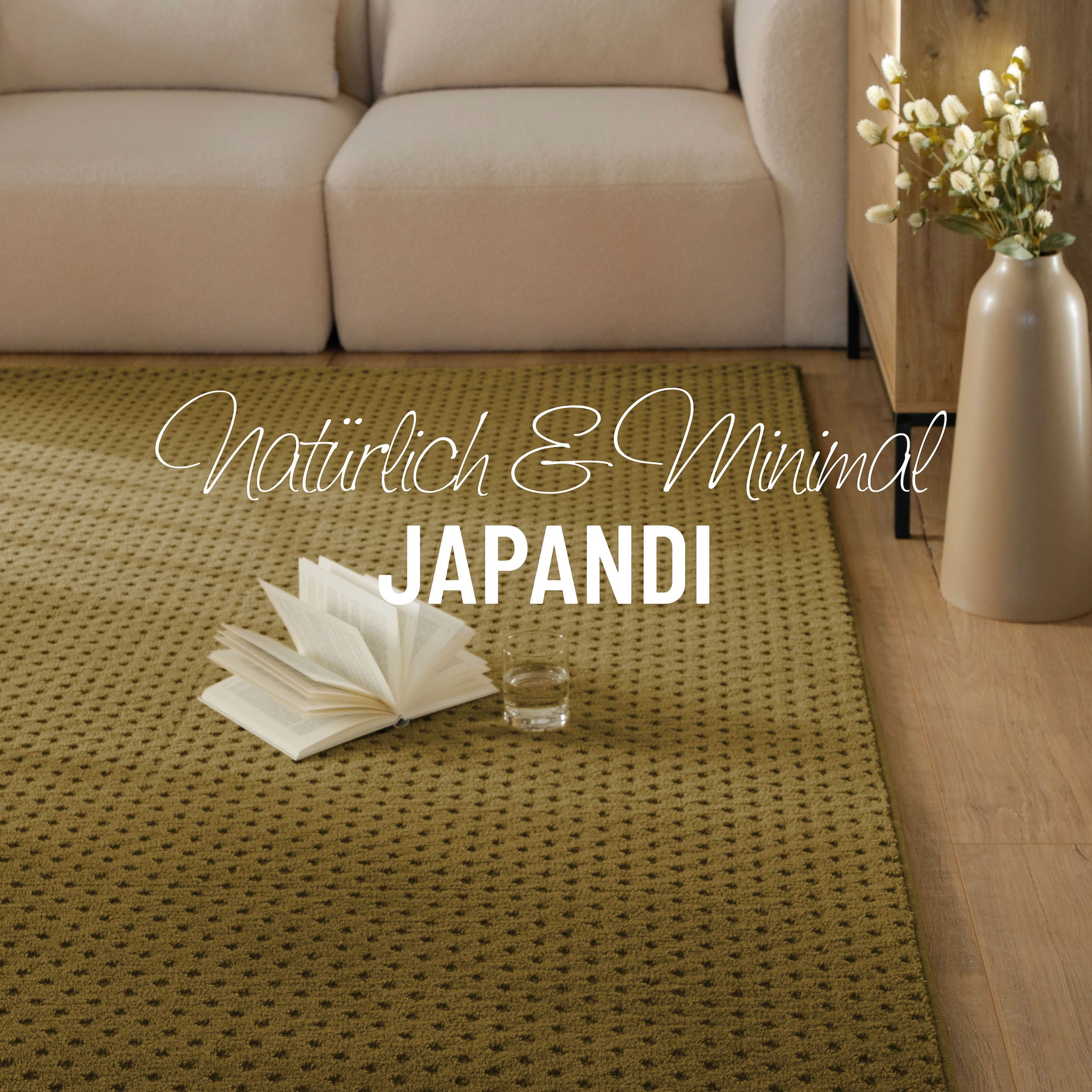 Wecon home Teppich »Castello THREE« rechteckig 7 mm Höhe Schurwolle, Kurzflor mit Hoch-Tief-Effekt, Wohnzimmer, Punktmuster