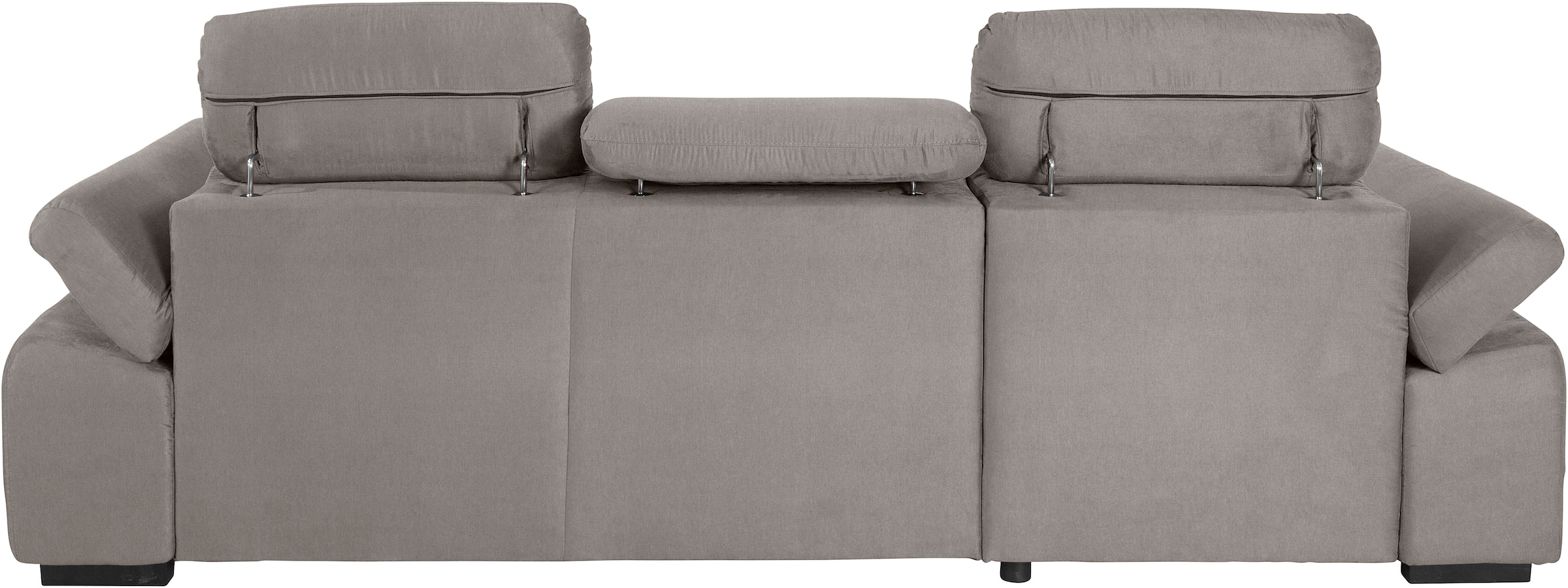 COTTA Ecksofa »Lola L-Form mit Kopfteilfunktion & Hocker«, (Set, mit Hocker), wahlweise mit Bettfunktion, Bettkasten & Armteilverstellung