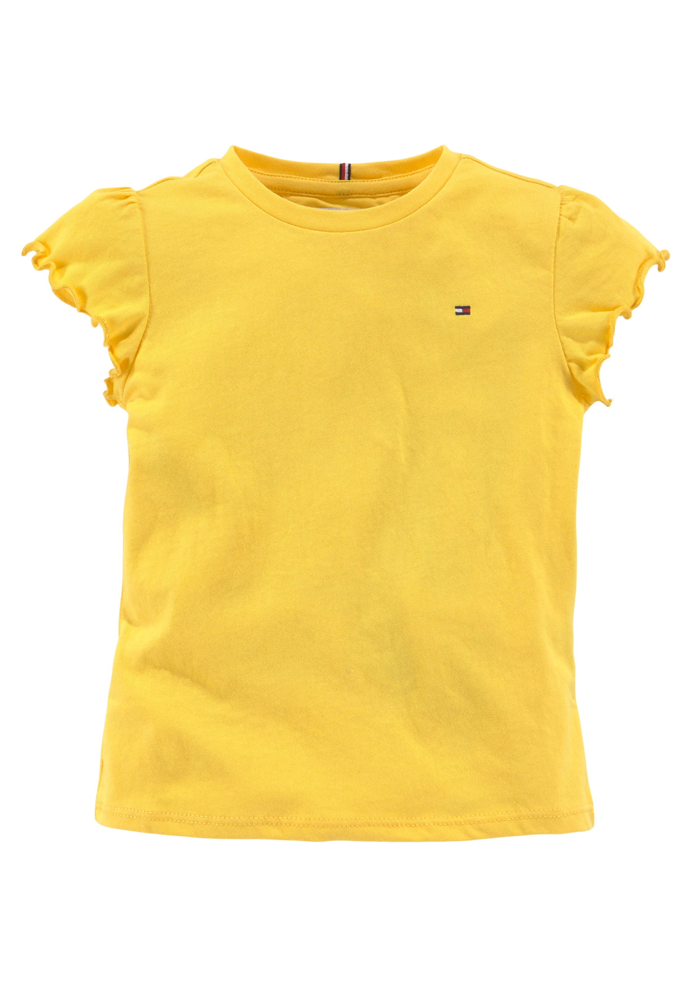 Tommy Hilfiger T-Shirt RUFFLE MiniMe,mit dezentem Kids bestellen S/S«, Label Junior TOP »ESSENTIAL Kinder SLEEVE
