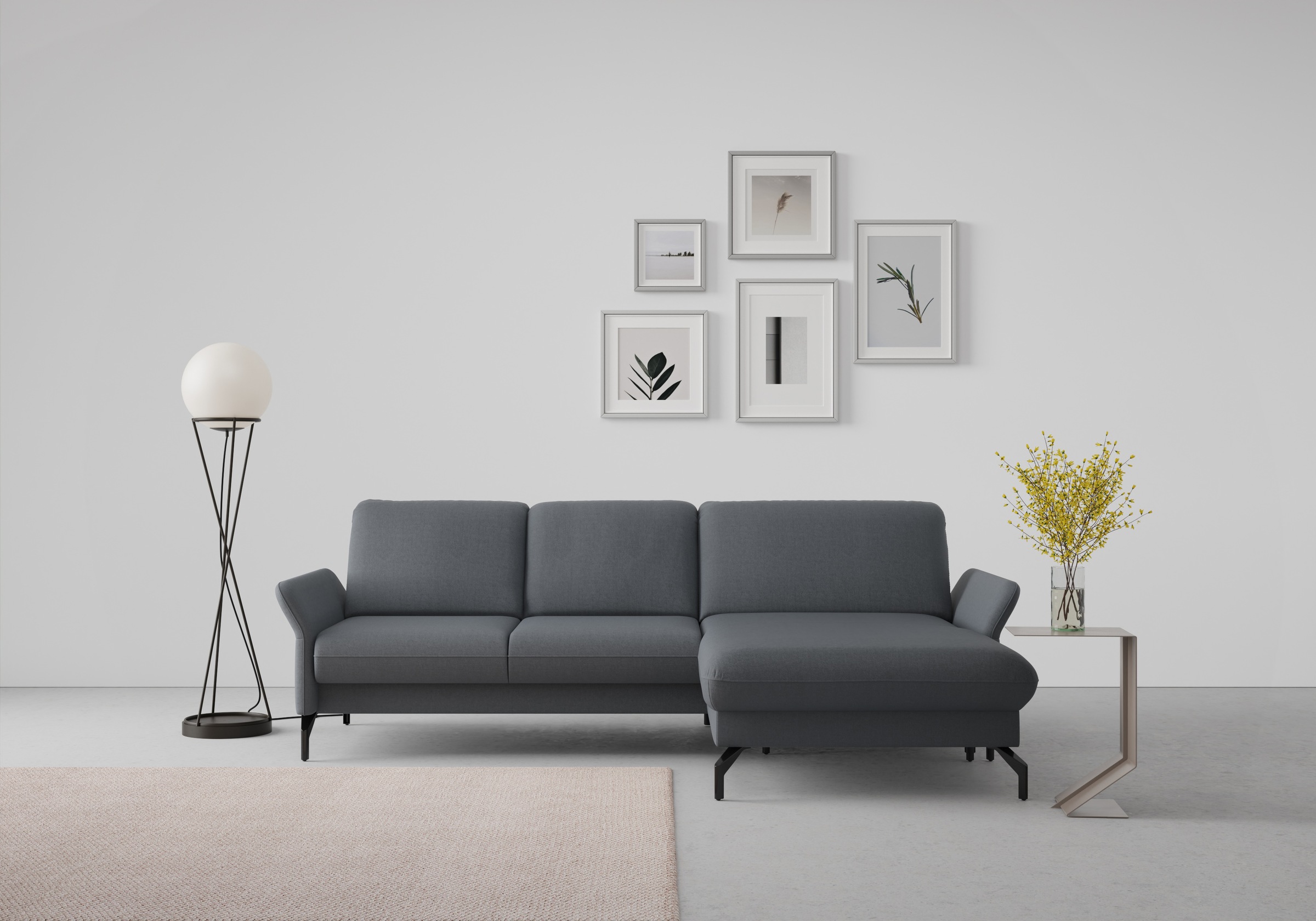 sit&more Ecksofa »Fashion L-Form«, wahlweise mit Kopfteilverstellung und Vorziehsitz, motorisch