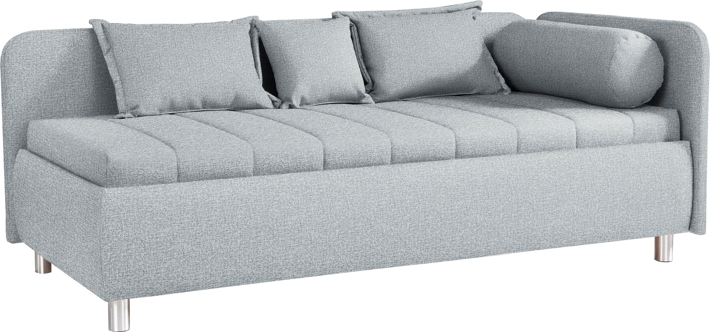 alina Schlafsofa »Kiana«, mit Bettkasten und Zierkissen, Liegefläche 90/200 cm oder 100/200 cm
