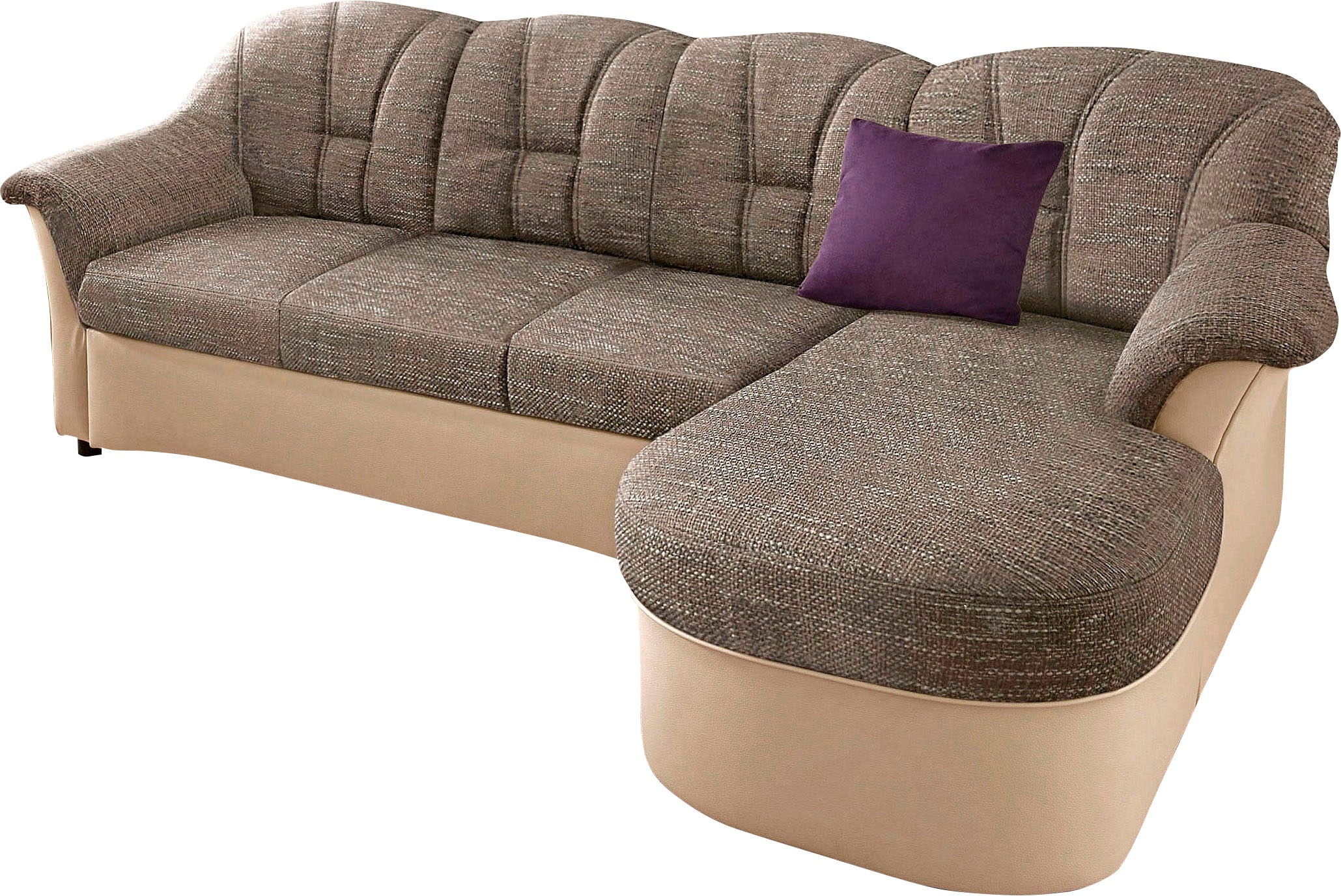 DOMO collection Ecksofa »Flores Schlafsofa, B/T/H: 233/142/86 cm, L-Form« w günstig online kaufen