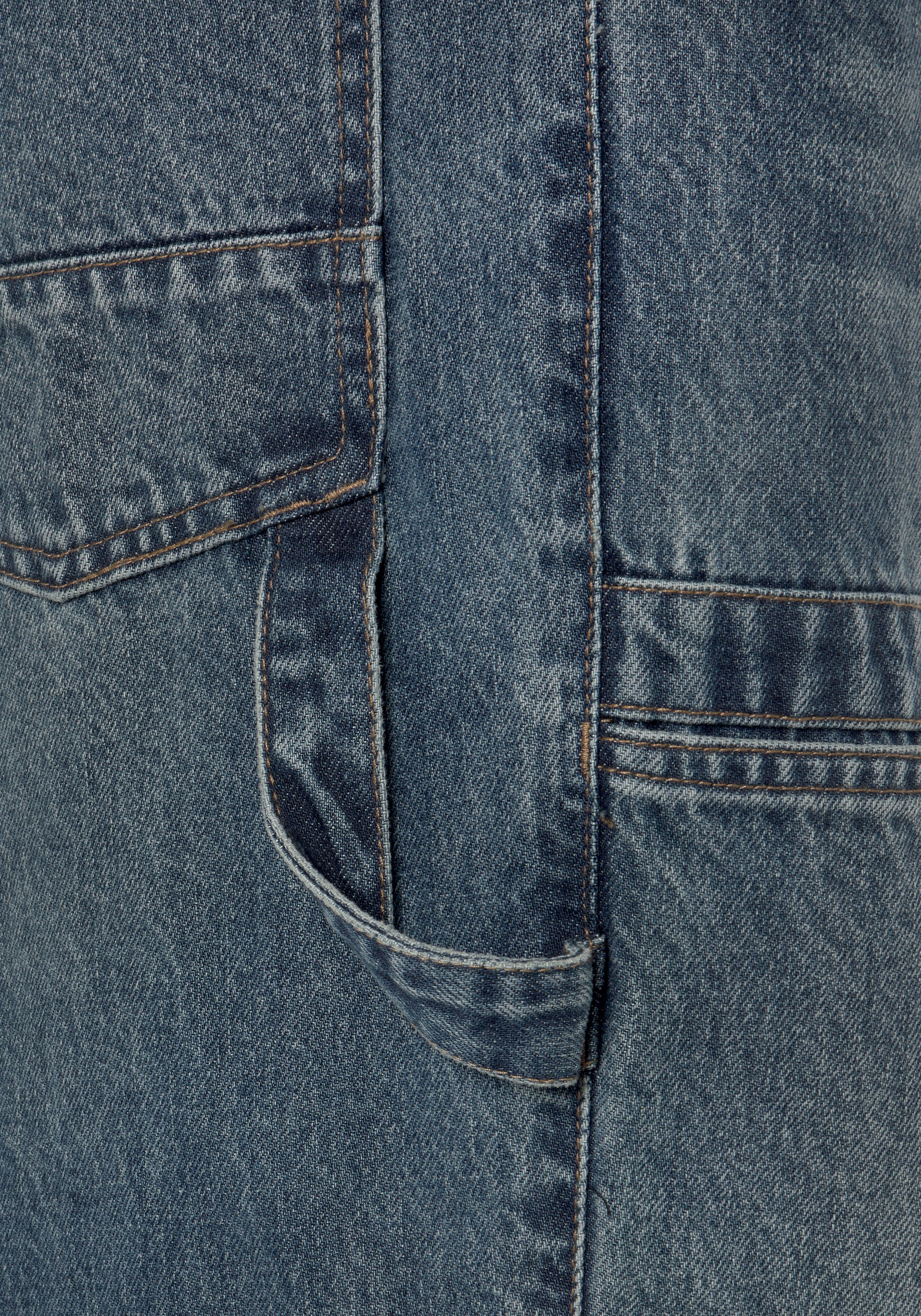 (aus Arbeitshose Jeans«, mit kaufen dehnbarem 6 Country Jeansstoff, 100% praktischen Northern Taschen Baumwolle, Bund, comfort fit), mit online »Cargo robuster