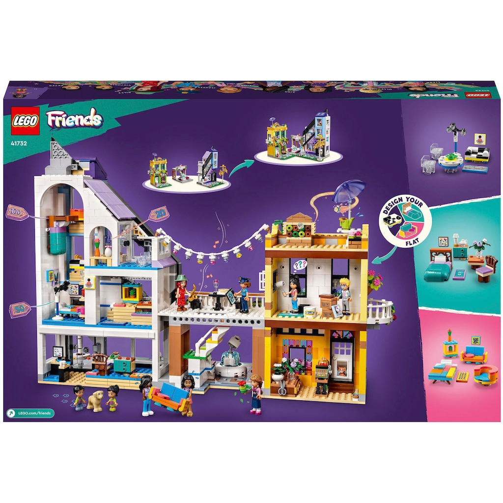 LEGO® Konstruktionsspielsteine »Stadtzentrum (41732), LEGO® Friends«, (2010 St.)