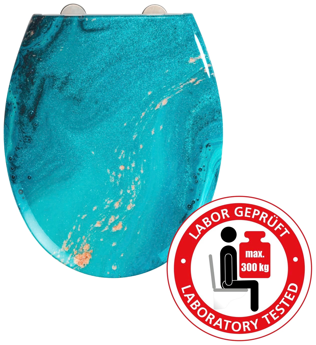 WENKO WC-Sitz »Stream« 1 Stk. tlg. Duroplast, mit Absenkautomatik bunt