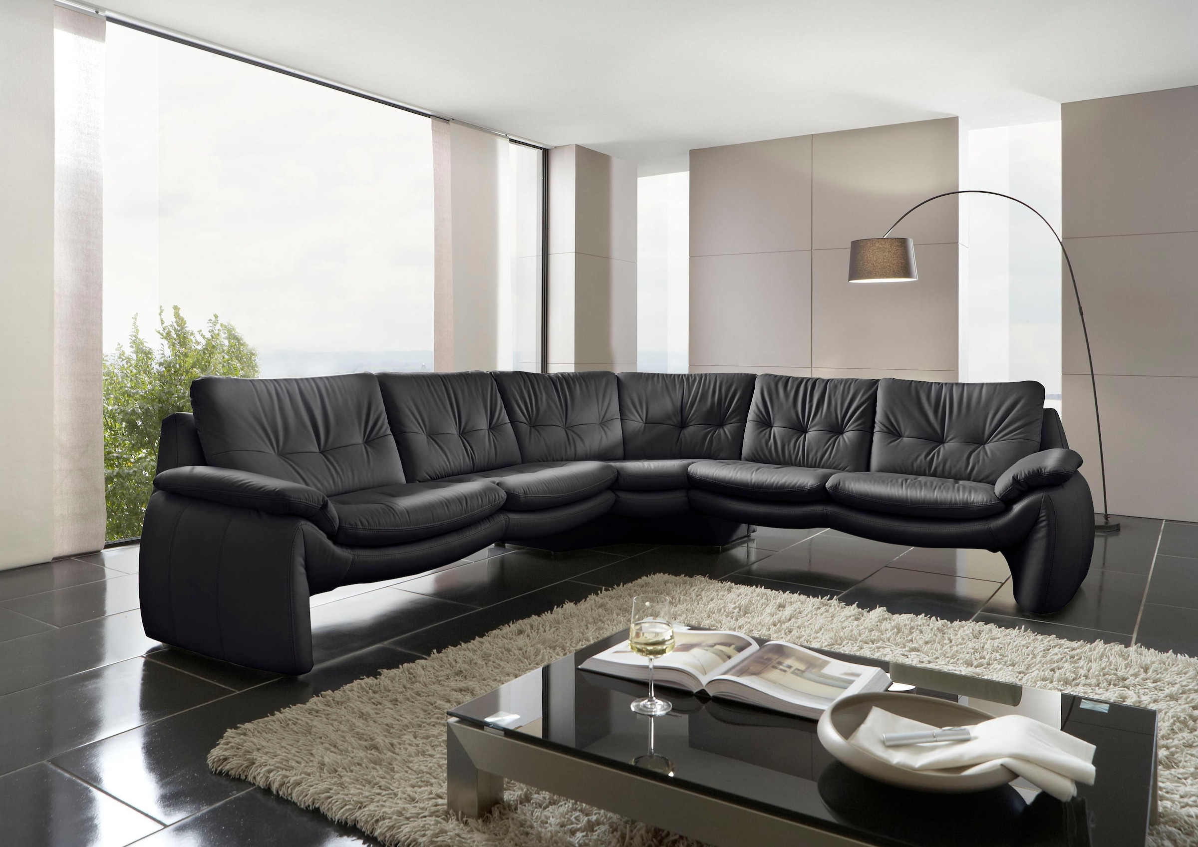 PLACES OF STYLE Ecksofa »Luna L-Form«, in einzigartiger Optik günstig online kaufen