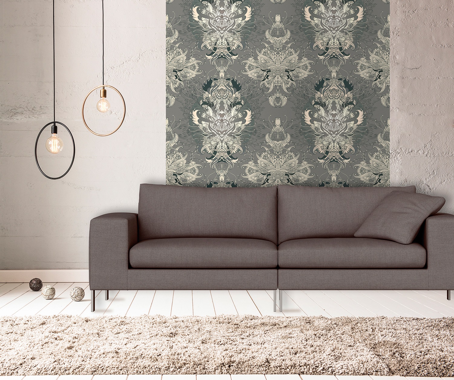 queence Vinyltapete »Gabriella«, 90x250cm, selbstklebend, kinderleichte Anbringung, Sticker