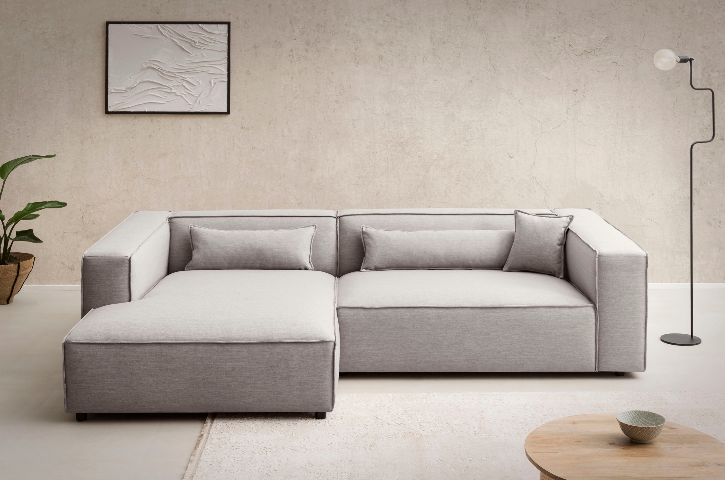 LeGer Home by Lena Gercke Ecksofa »PIARA XXL, Big-Sofa in Cord oder Leineno günstig online kaufen