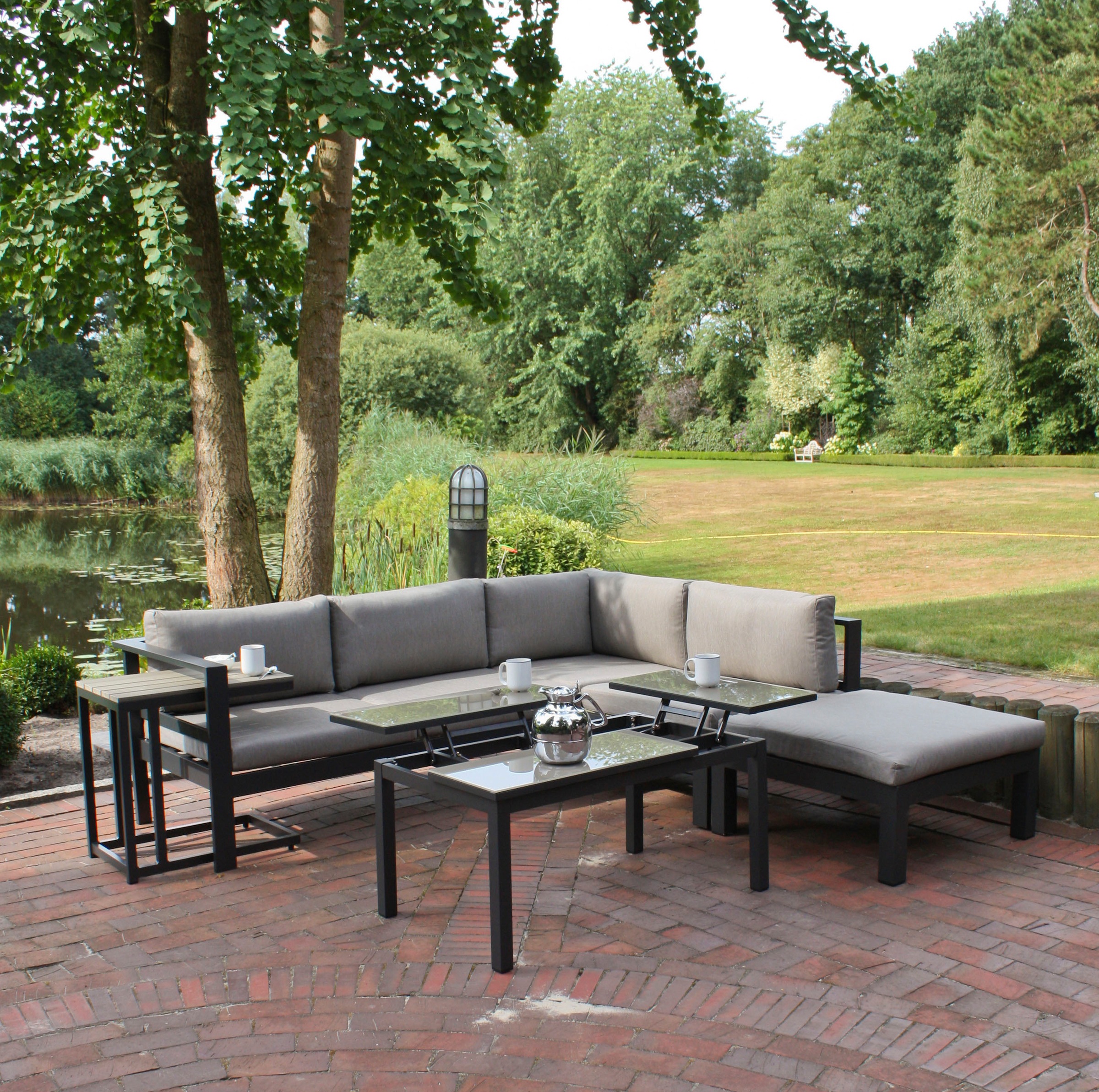 Garden Pleasure Gartenlounge-Set »MIRANDA« 5 Stk. tlg. günstig online kaufen