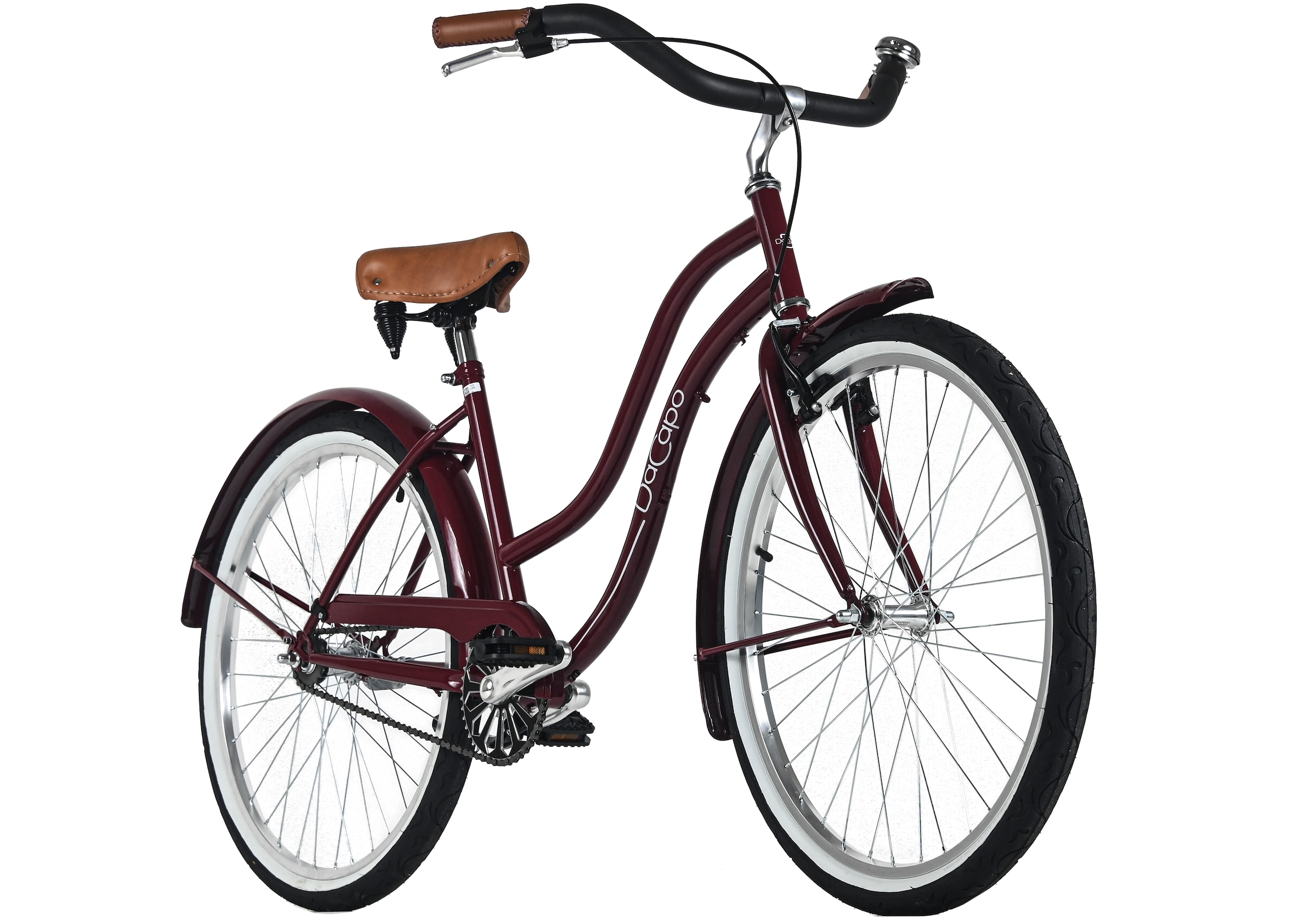 Dacapo Cruiser »Beachcruiser Damen 26" Beach Rot 1 Gang RH 46 cm« 1 Gang ohne Schaltung