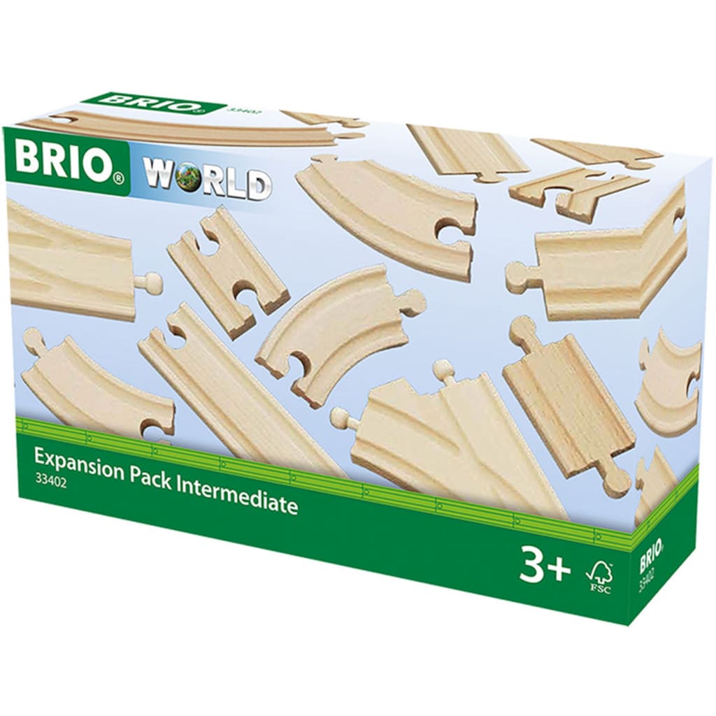 BRIO® Gleise-Set »BRIO® WORLD, Mittleres Schienensortiment«, (Set)