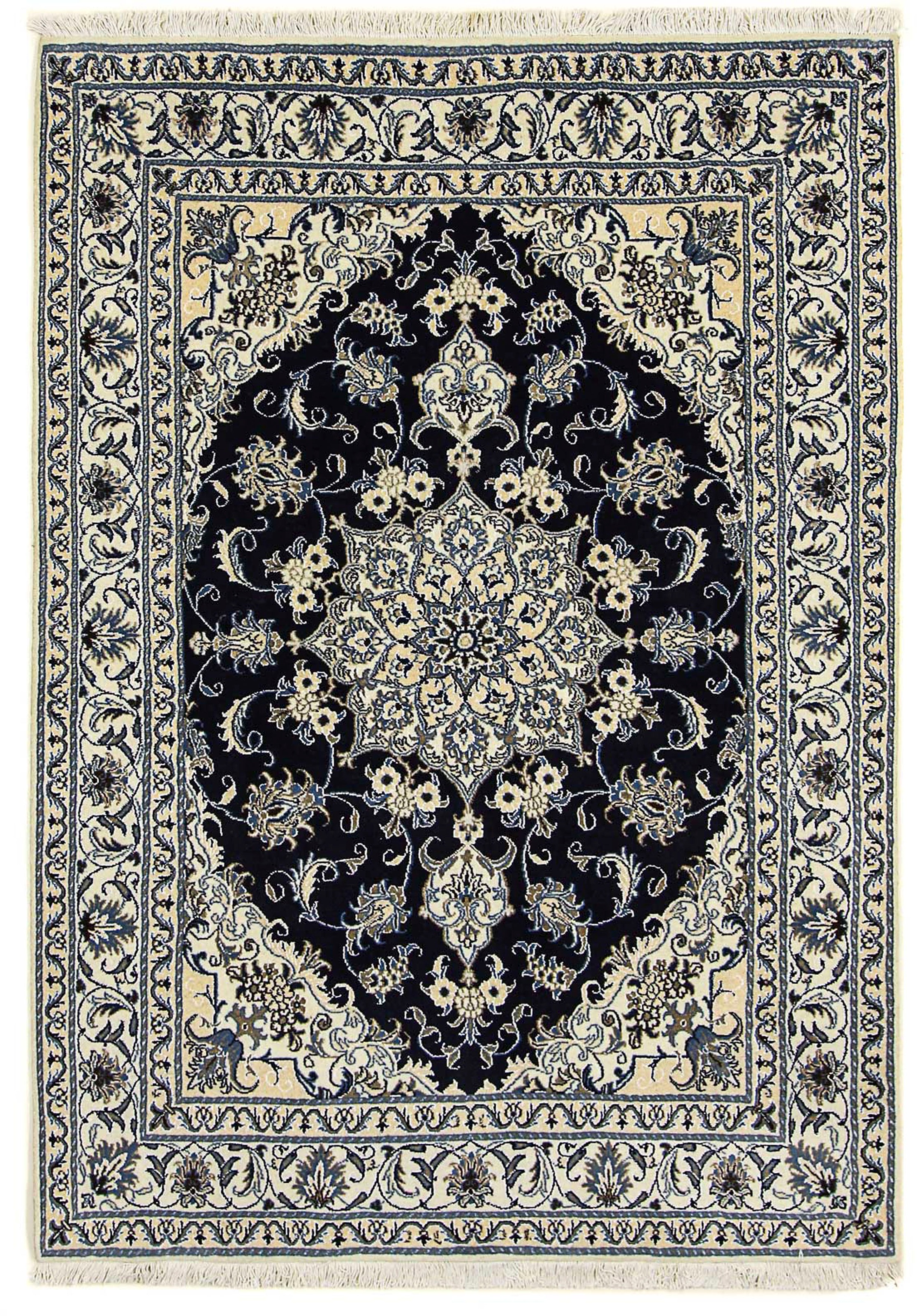 morgenland Orientteppich »Perser - Nain - 205 x 143 cm - dunkelblau«, recht günstig online kaufen