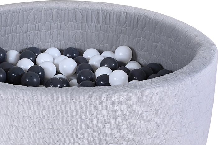 Knorrtoys® Bällebad »Soft, Geo Grey«, mit 300 Bällen Grey/creme; Made in Europe