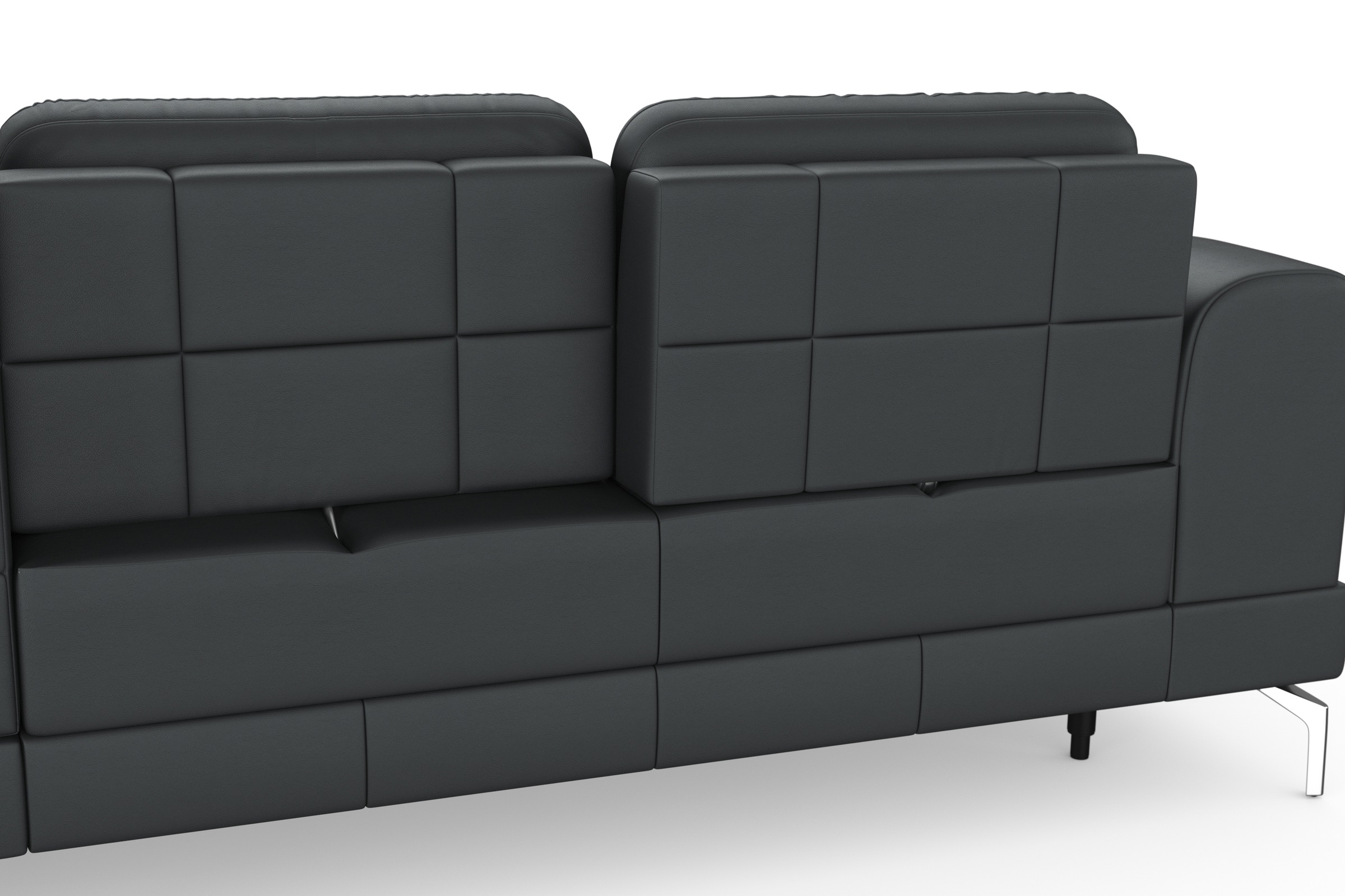 sit&more Ecksofa »Bendigo L-Form«, inklusive Sitztiefenverstellung, Bodenfreiheit 15 cm, 2 Fußfarben