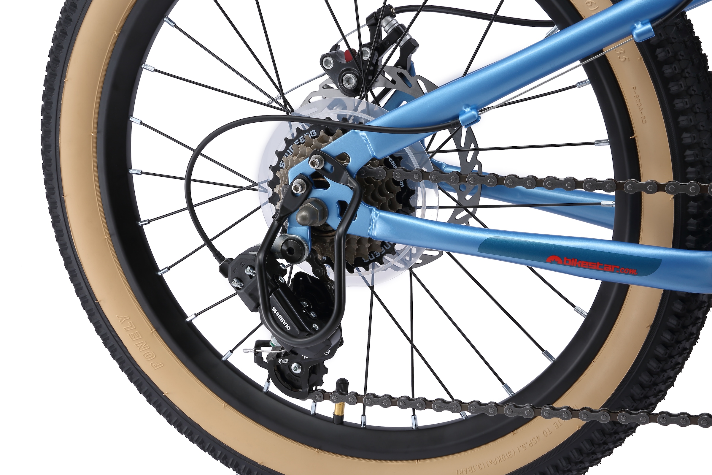 Bikestar Jugendfahrrad 7 Gang Shimano RD-TY21 Schaltwerk Kettenschaltung