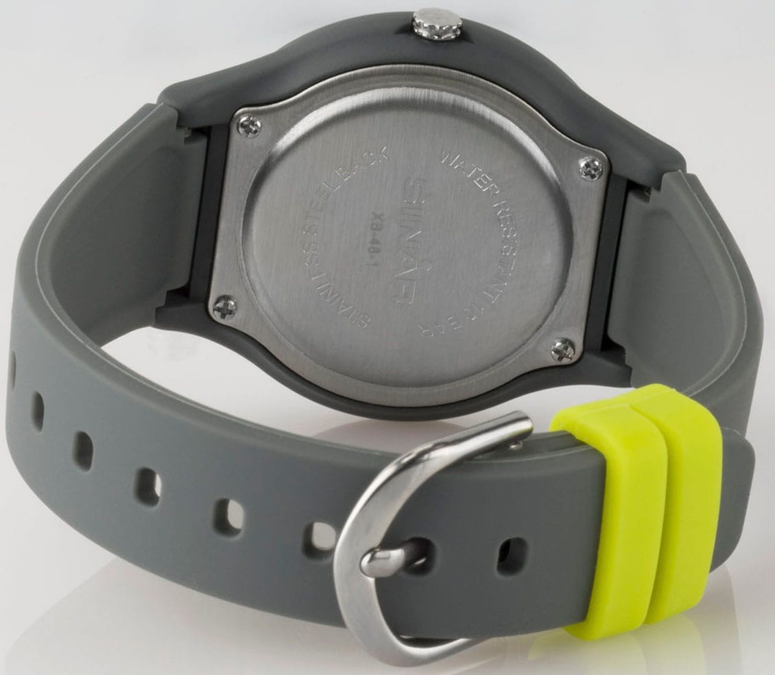 SINAR Quarzuhr, Armbanduhr, Damenuhr,Jugendliche, Silikonarmband, bis 10 bar wasserd.