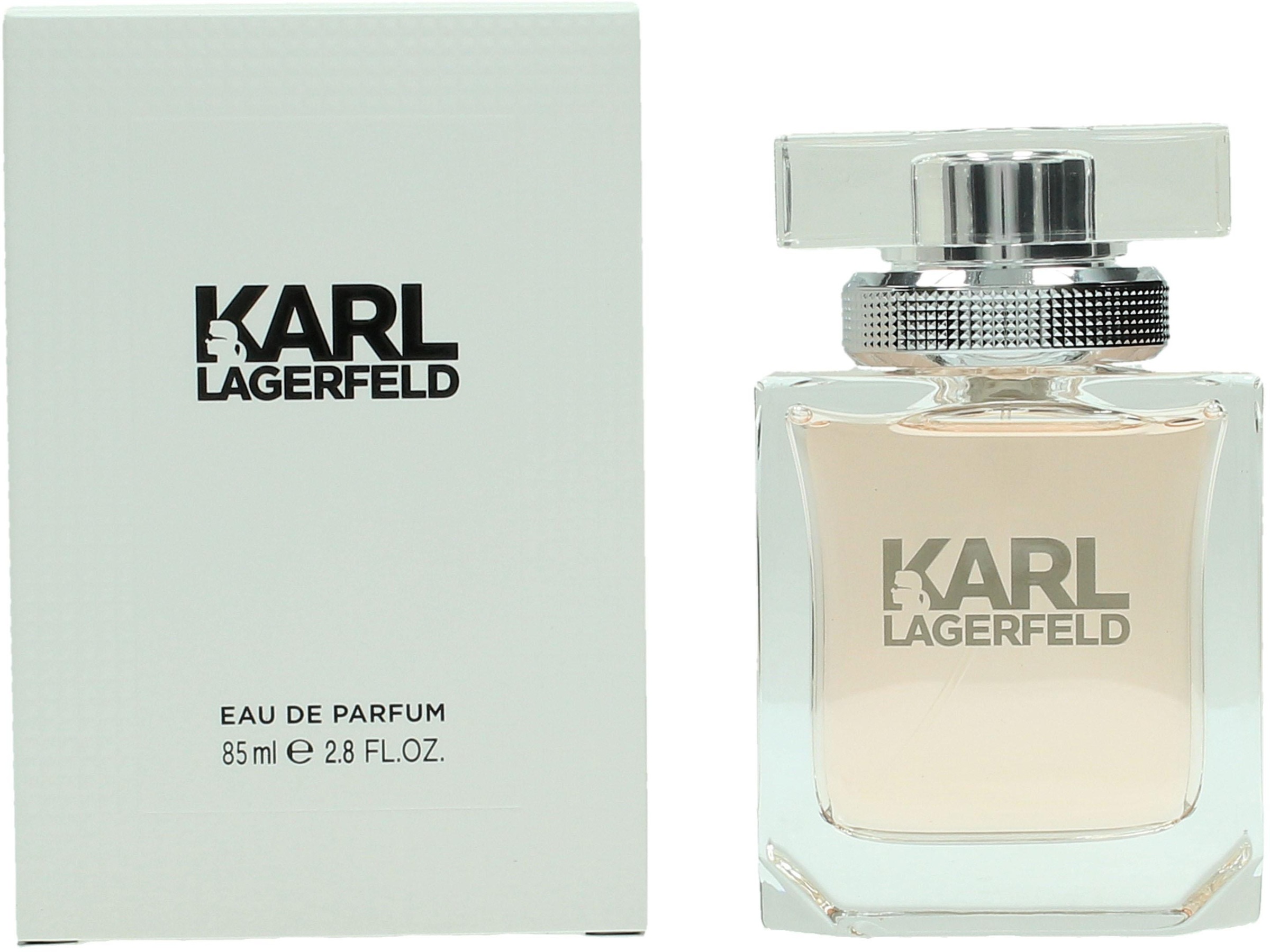 LAGERFELD Eau de Parfum »Pour Femme«, Blumig-fruchtiger Damenduft mit Pfirsich, Magnolie und Moschus.