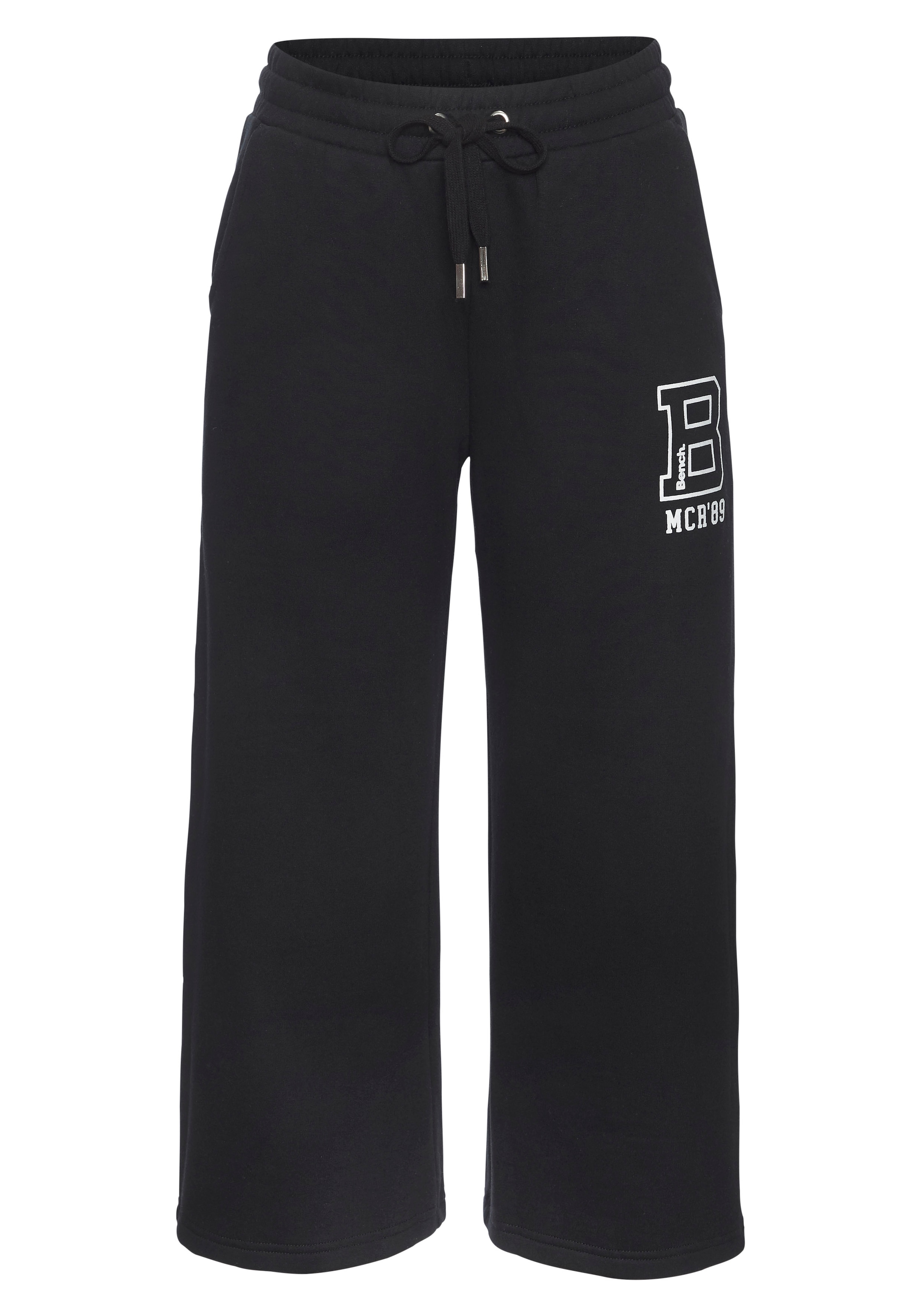 Bench. Loungewear 7/8-Hose »Ankle Athletic Jogginghose«  mit seitlichen Taschen und Logoprint, Loungewear